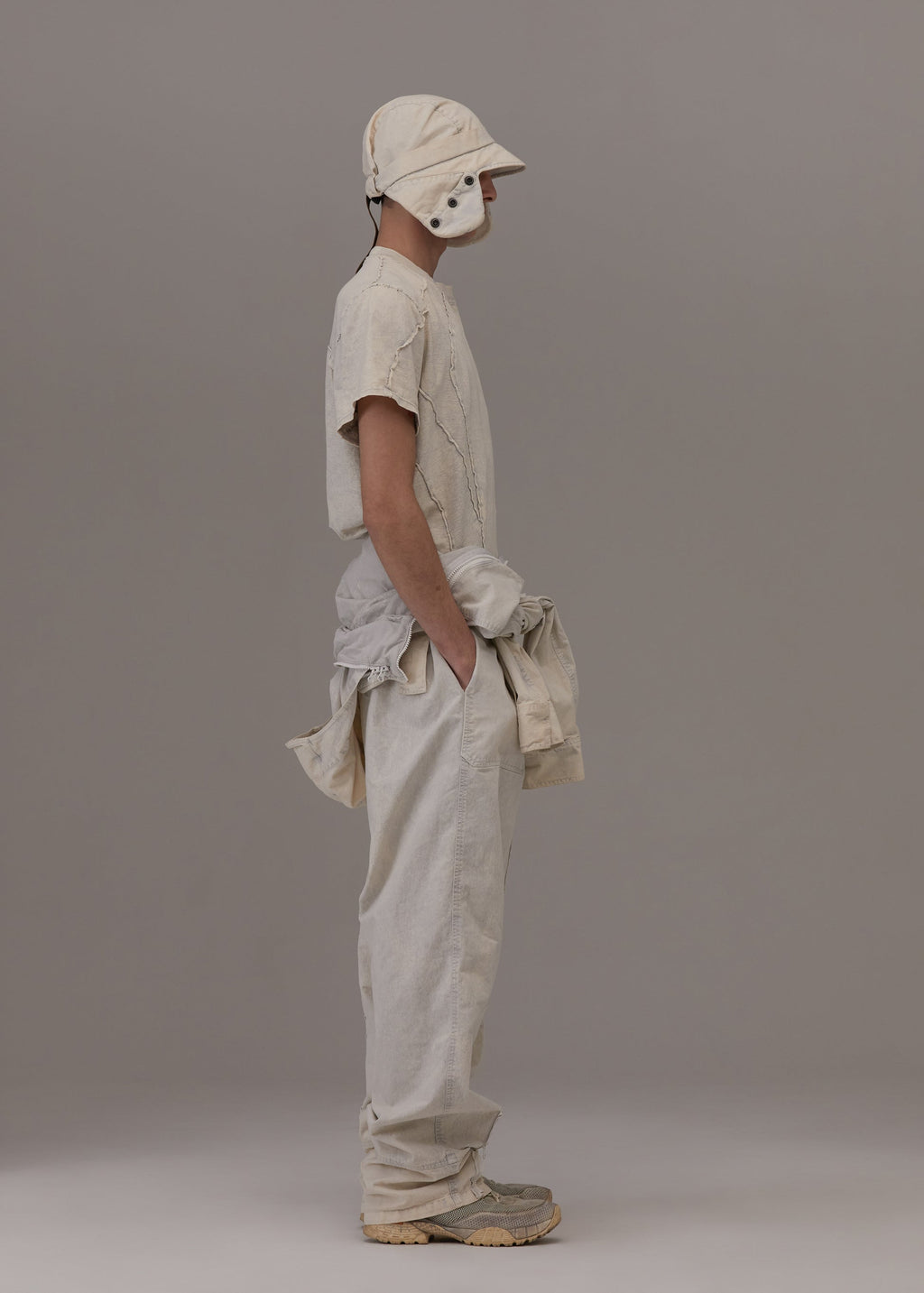 Hyein Seo - Flap Hat w/ Mask (Ice Blue) product image 7 | TRAB K-Fashion Australia