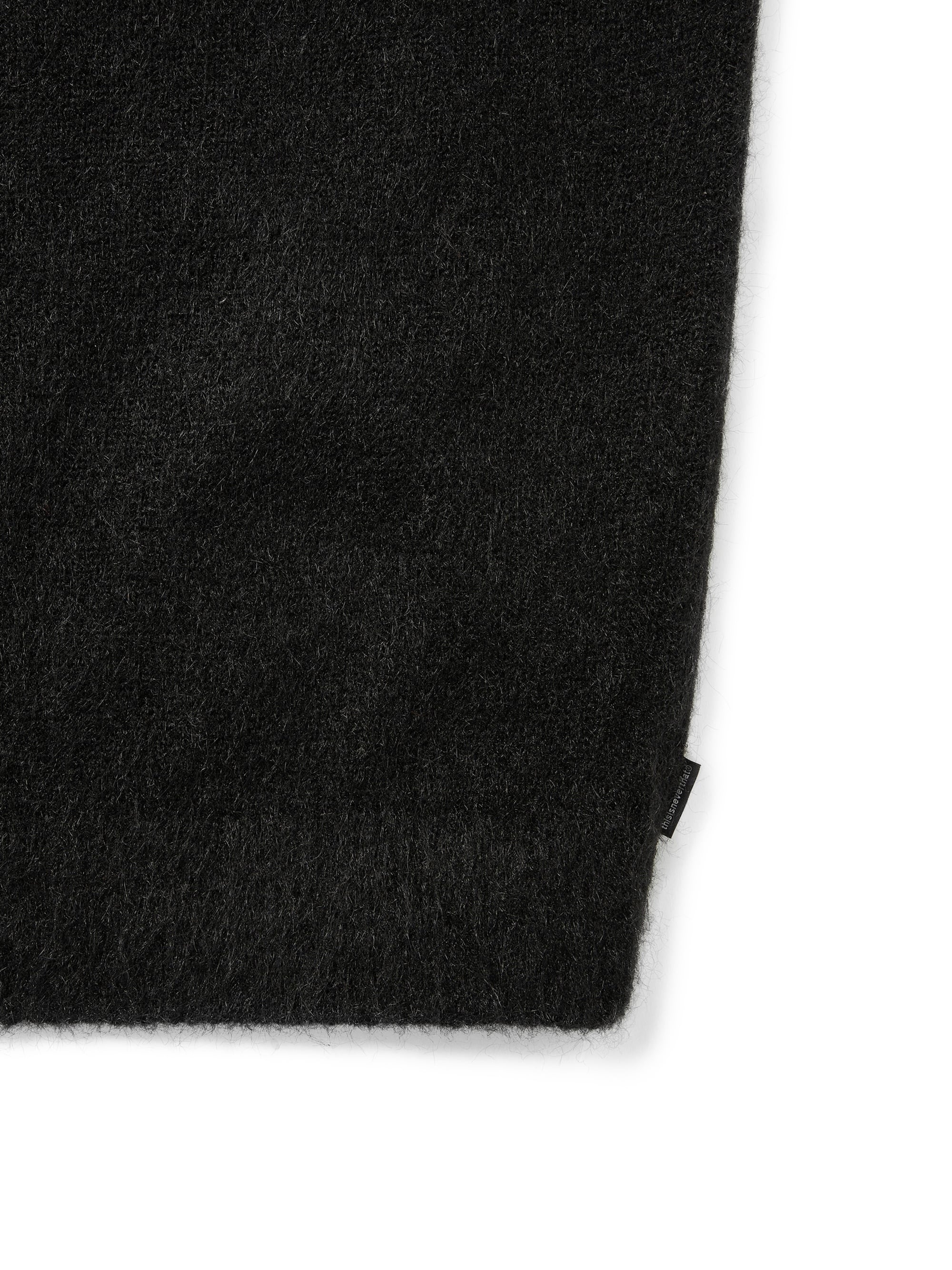 thisisneverthat - Hairy Knit Cardigan (Black) product image 3 | TRAB K-Fashion Australia