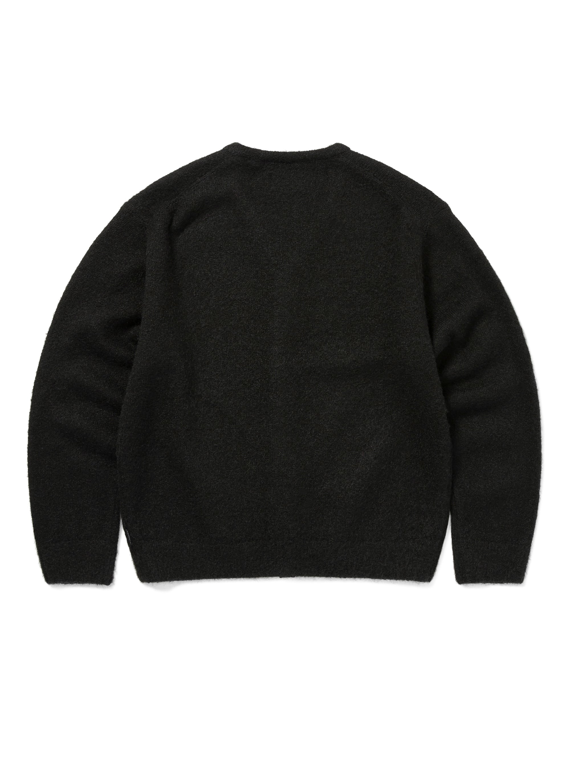 thisisneverthat - Hairy Knit Cardigan Olive (Black) product image 4 | TRAB K-Fashion Australia