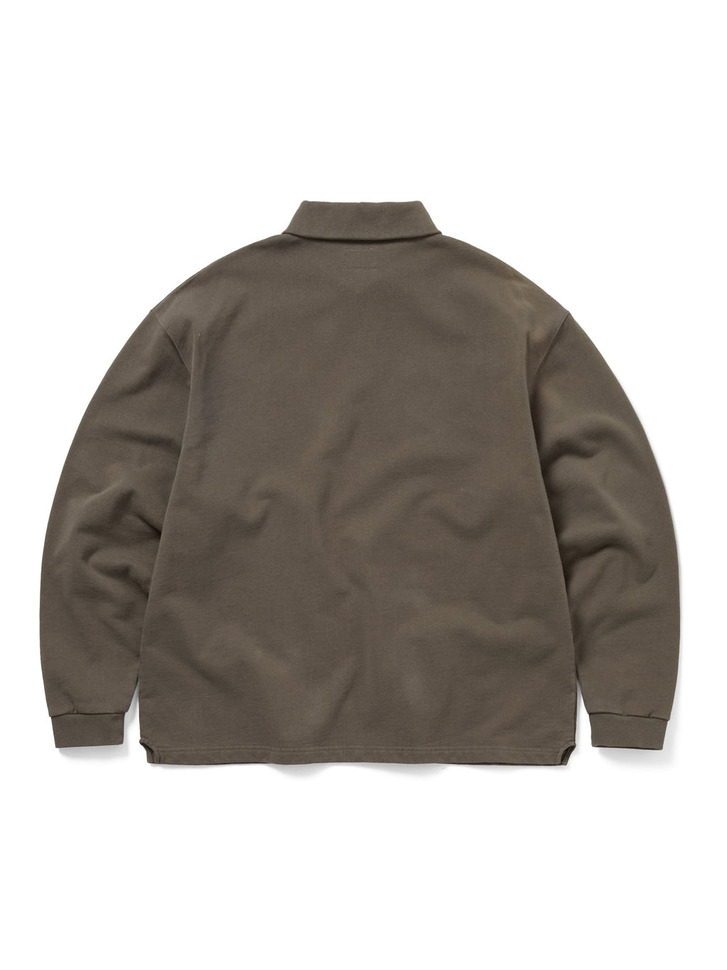 thisisneverthat - Half Zip Polo Sweatshirt (Dark Mocha) product image 3 | TRAB K-Fashion Australia