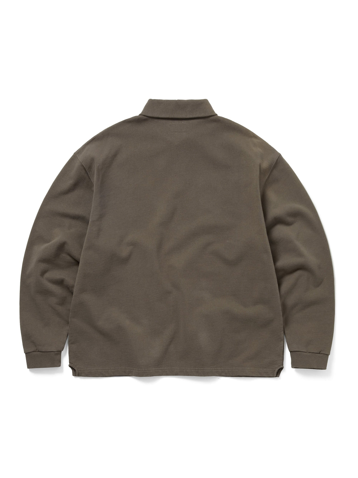 thisisneverthat - Half Zip Polo Sweatshirt (Dark Mocha) product image 3 | TRAB K-Fashion Australia