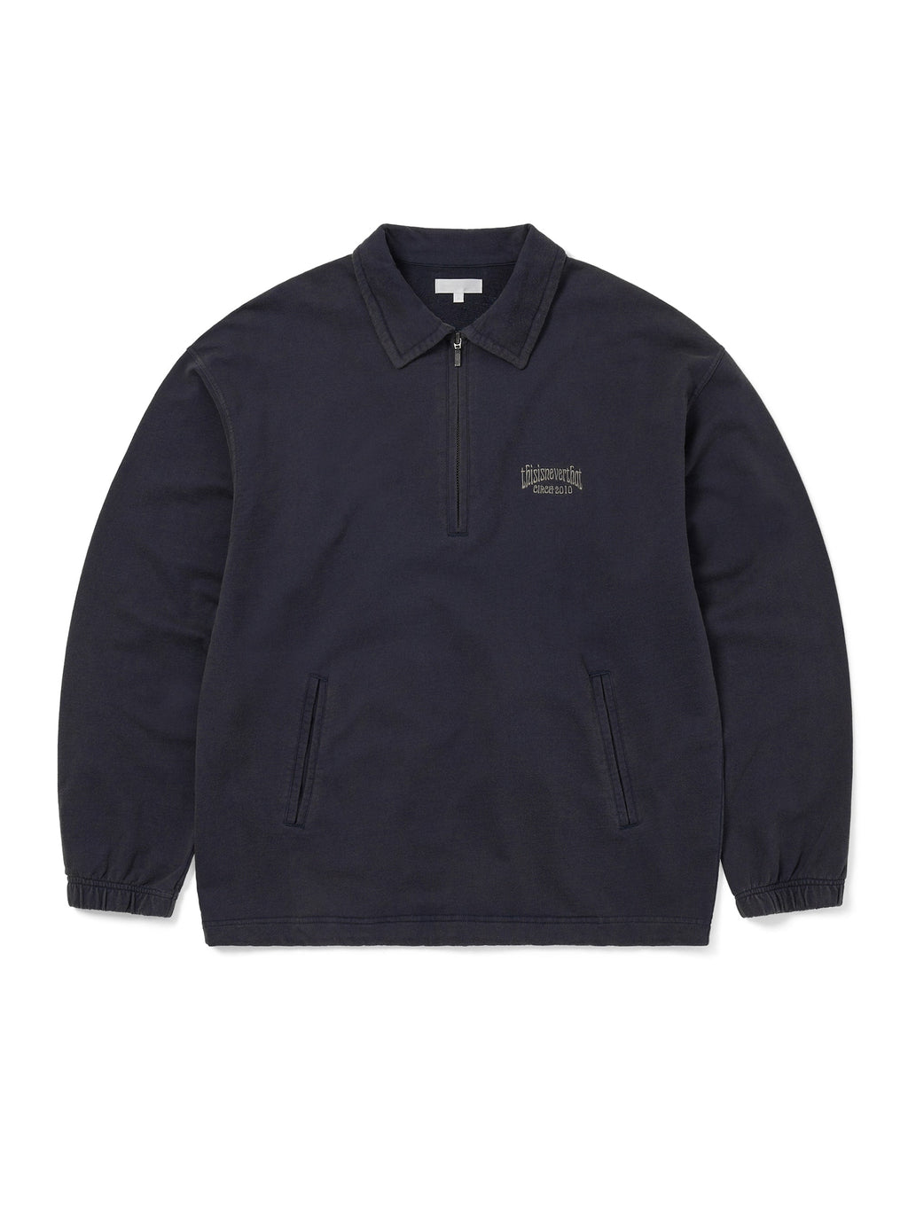 thisisneverthat - Half Zip Sweatshirt (Navy) product image 1 | TRAB K-Fashion Australia