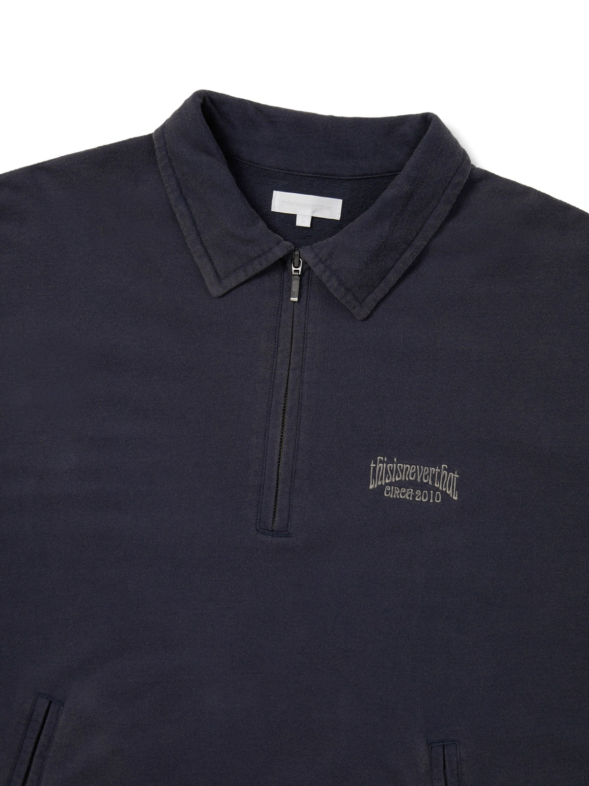 thisisneverthat - Half Zip Sweatshirt (Navy) product image 2 | TRAB K-Fashion Australia