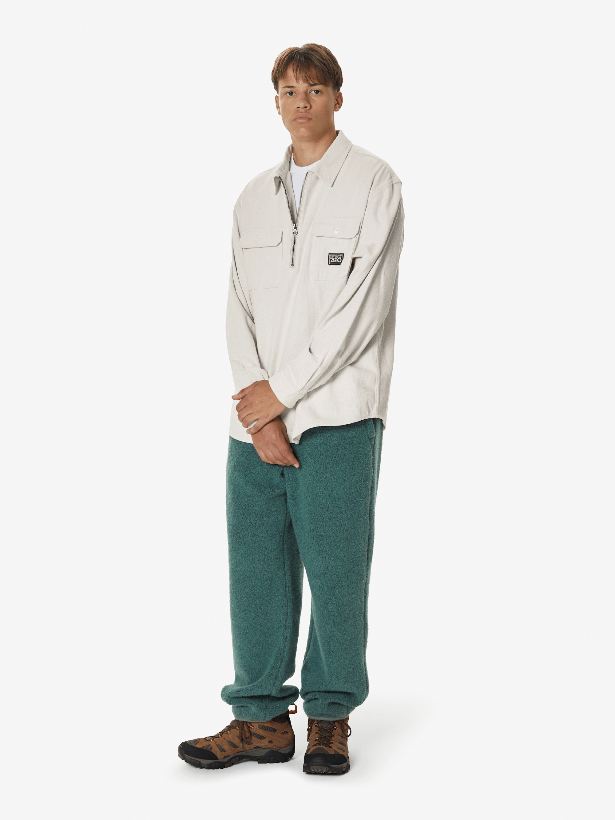 thisisneverthat - Half Zip Shirt (Ivory) product image 7 | TRAB K-Fashion Australia