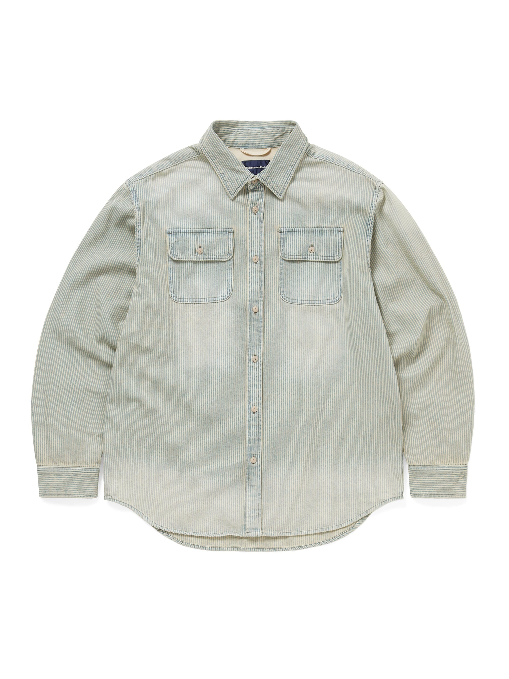 thisisneverthat - Hickory Denim Shirt (Washed Blue) product image 1 | TRAB K-Fashion Australia