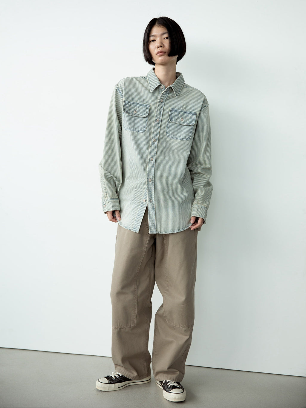 thisisneverthat - Hickory Denim Shirt (Washed Blue) product image 4 | TRAB K-Fashion Australia