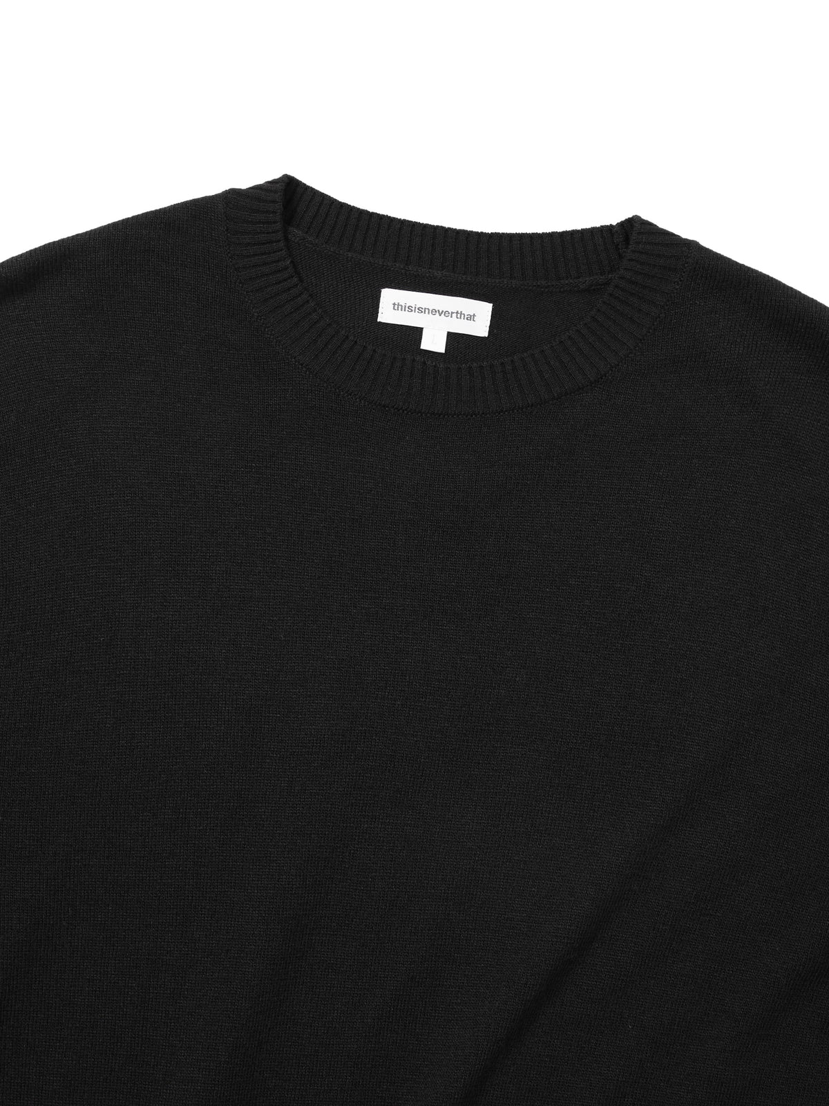 thisisneverthat - High Gauge Knit Sweater (Black) product image 2 | TRAB K-Fashion Australia