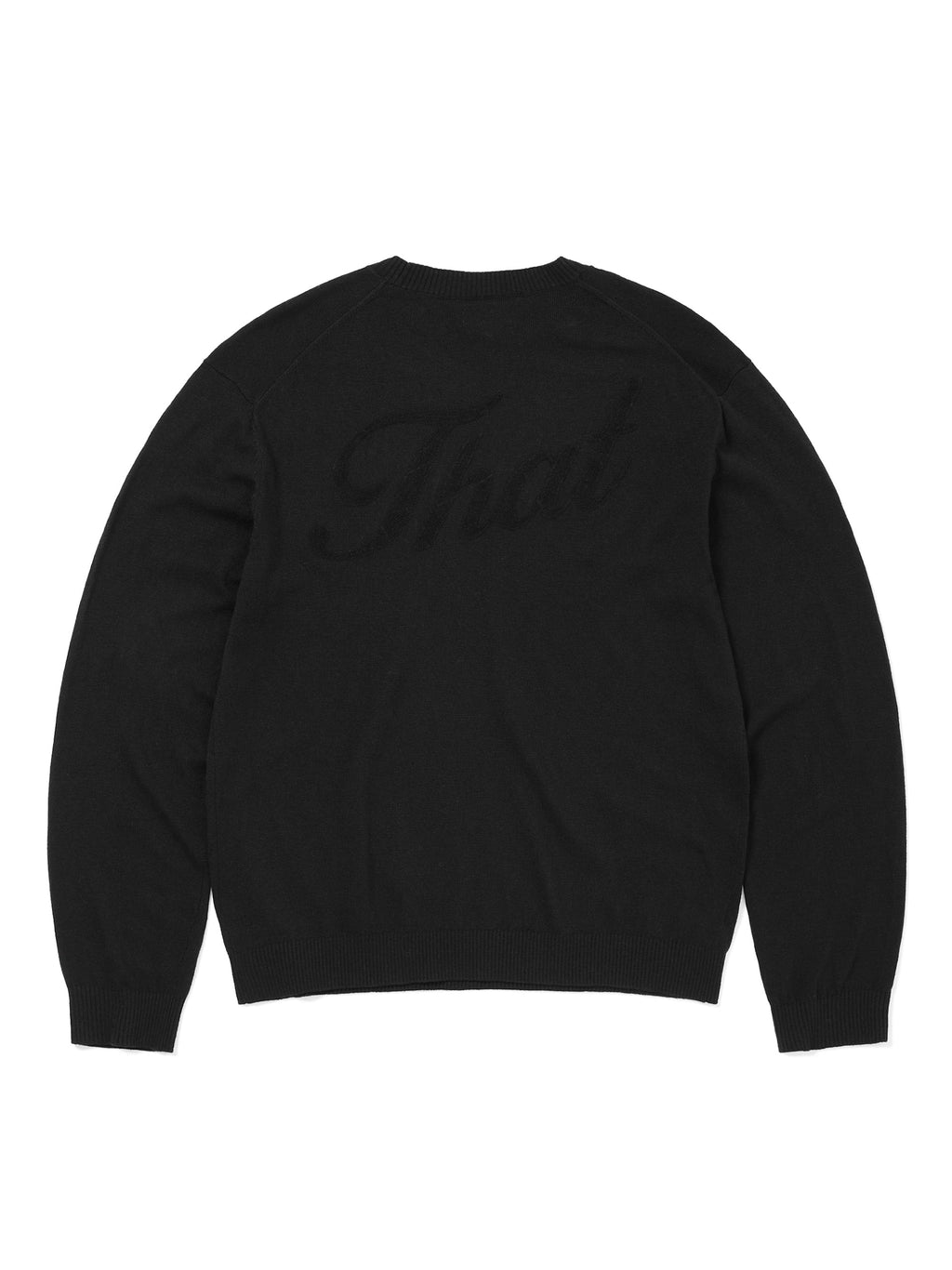 thisisneverthat - High Gauge Knit Sweater (Black) product image 3 | TRAB K-Fashion Australia