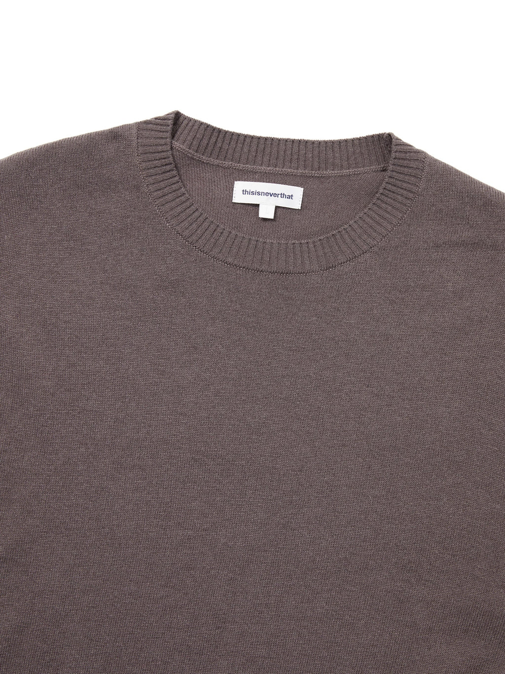 thisisneverthat - High Gauge Knit Sweater (Greyish Brown) product image 2 | TRAB K-Fashion Australia