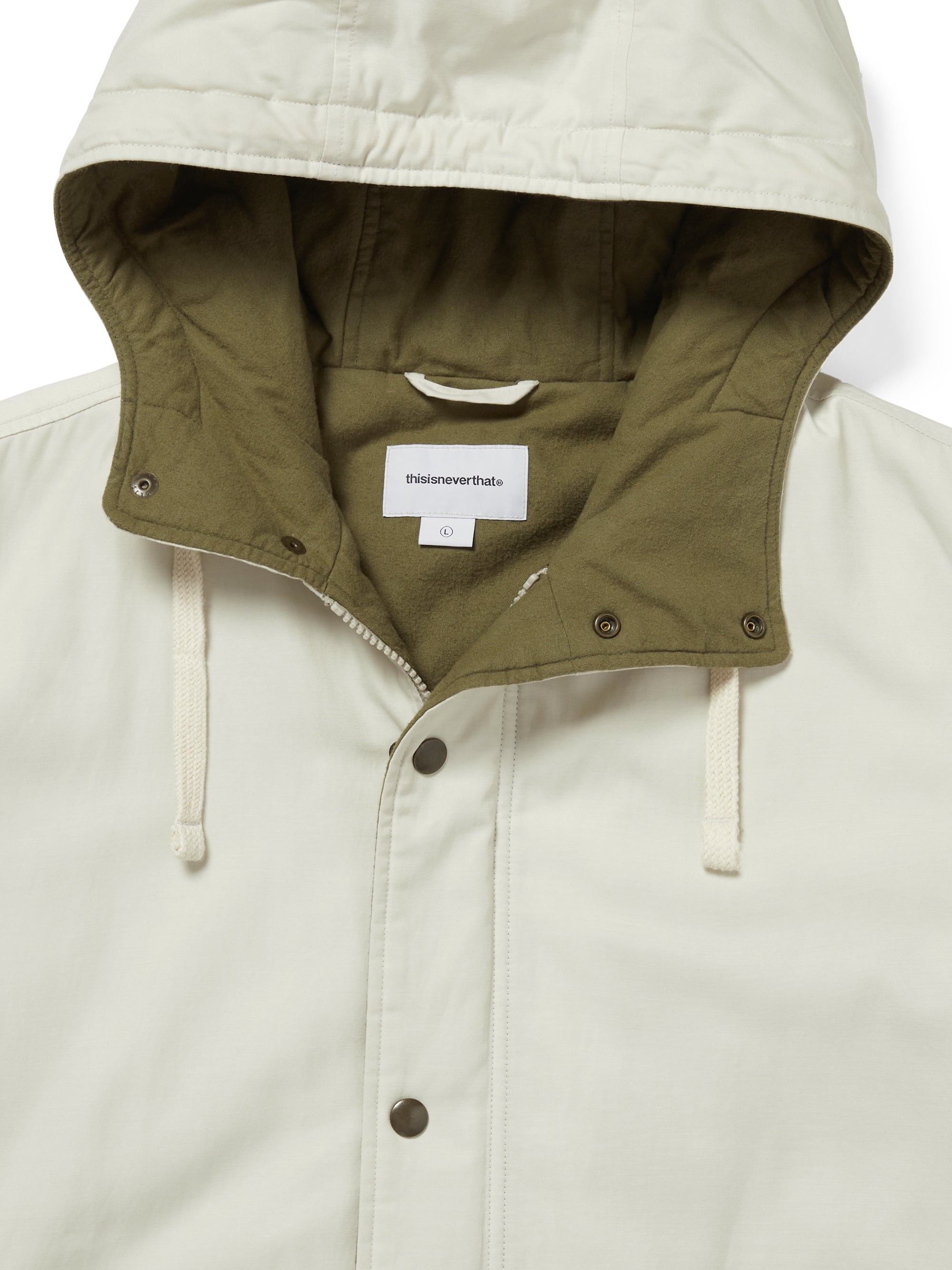 thisisneverthat - Hooded Puff Parka (Stone) product image 2 | TRAB K-Fashion Australia