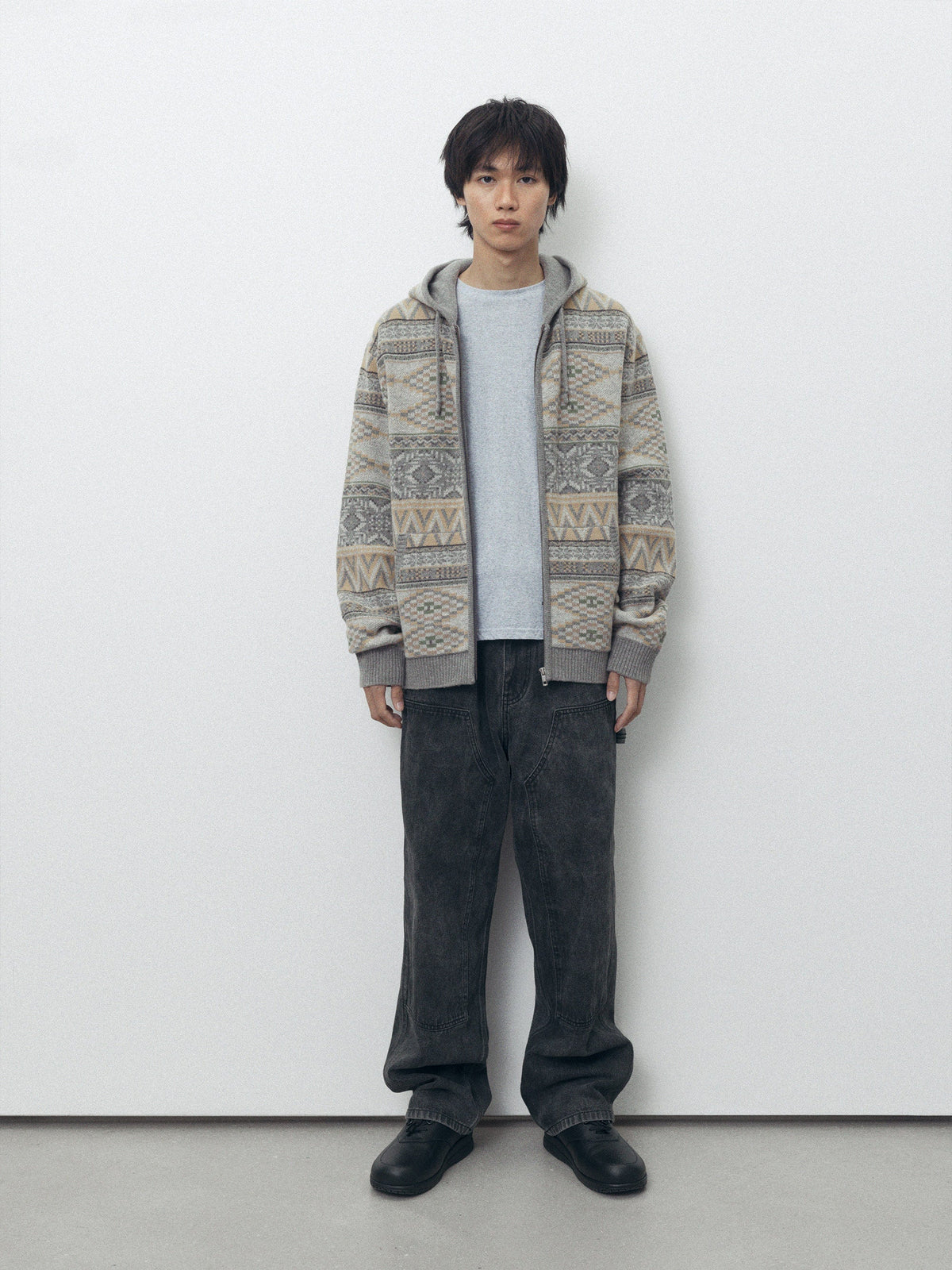 thisisneverthat - Hooded Zip Up Sweater (Grey) product image 5 | TRAB K-Fashion Australia