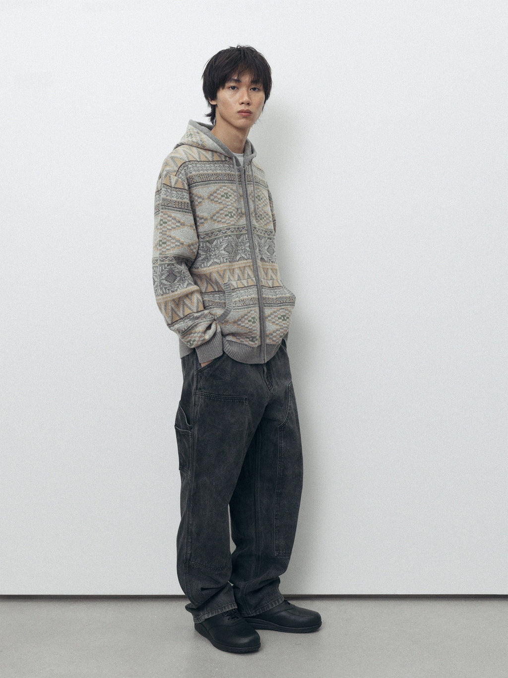 thisisneverthat - Hooded Zip Up Sweater (Grey) product image 6 | TRAB K-Fashion Australia