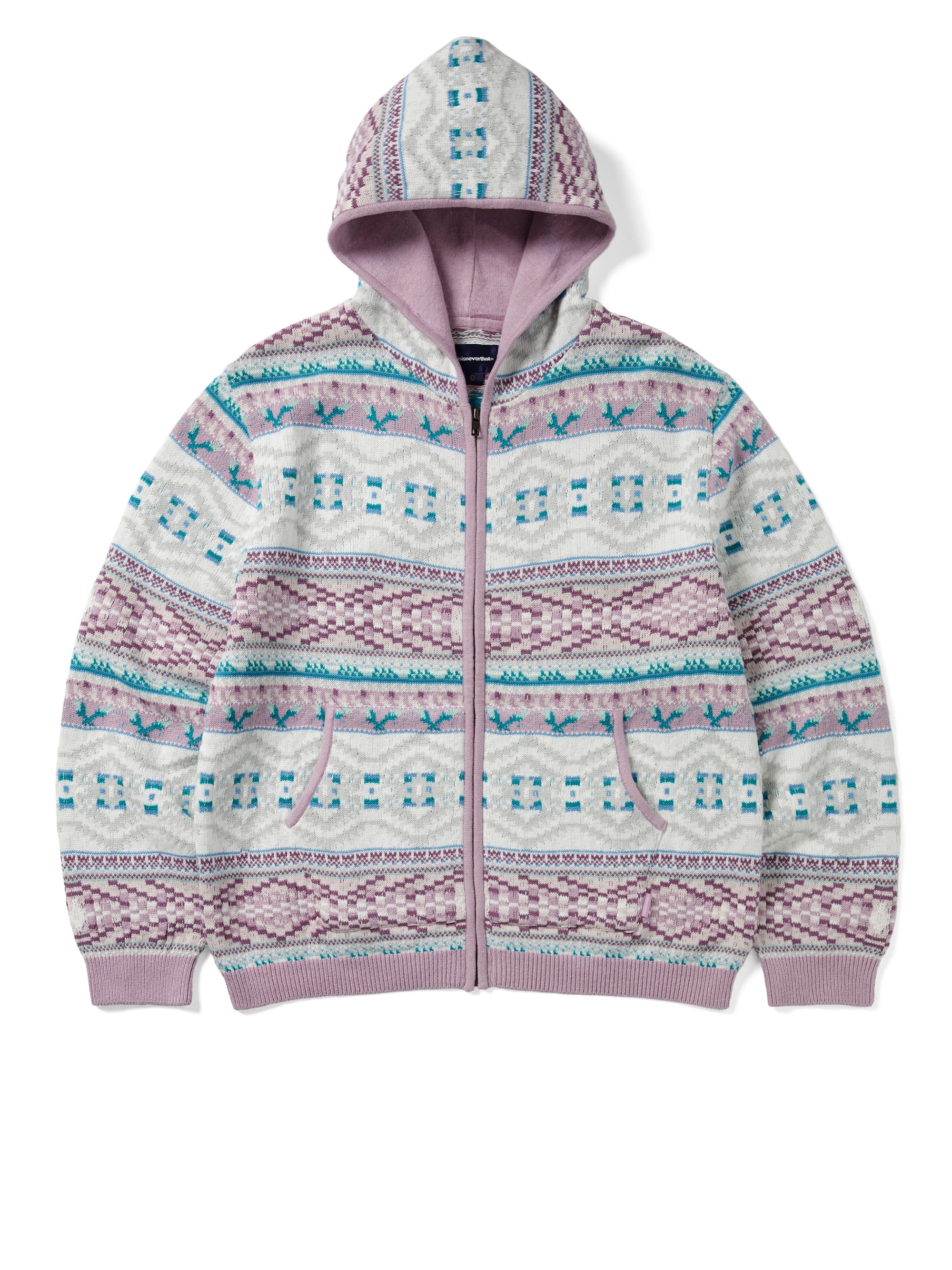 thisisneverthat - Hooded Zip Up Sweater (Pink) product image 1 | TRAB K-Fashion Australia