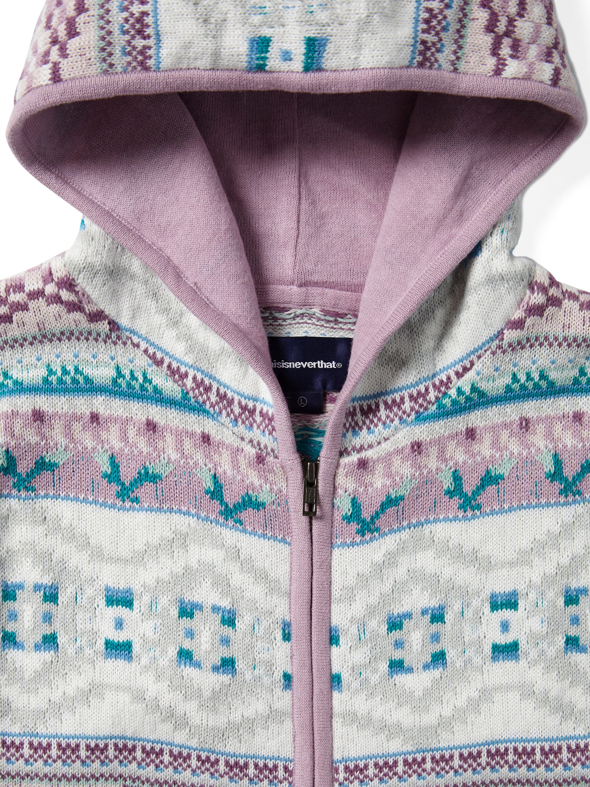thisisneverthat - Hooded Zip Up Sweater (Pink) product image 2 | TRAB K-Fashion Australia