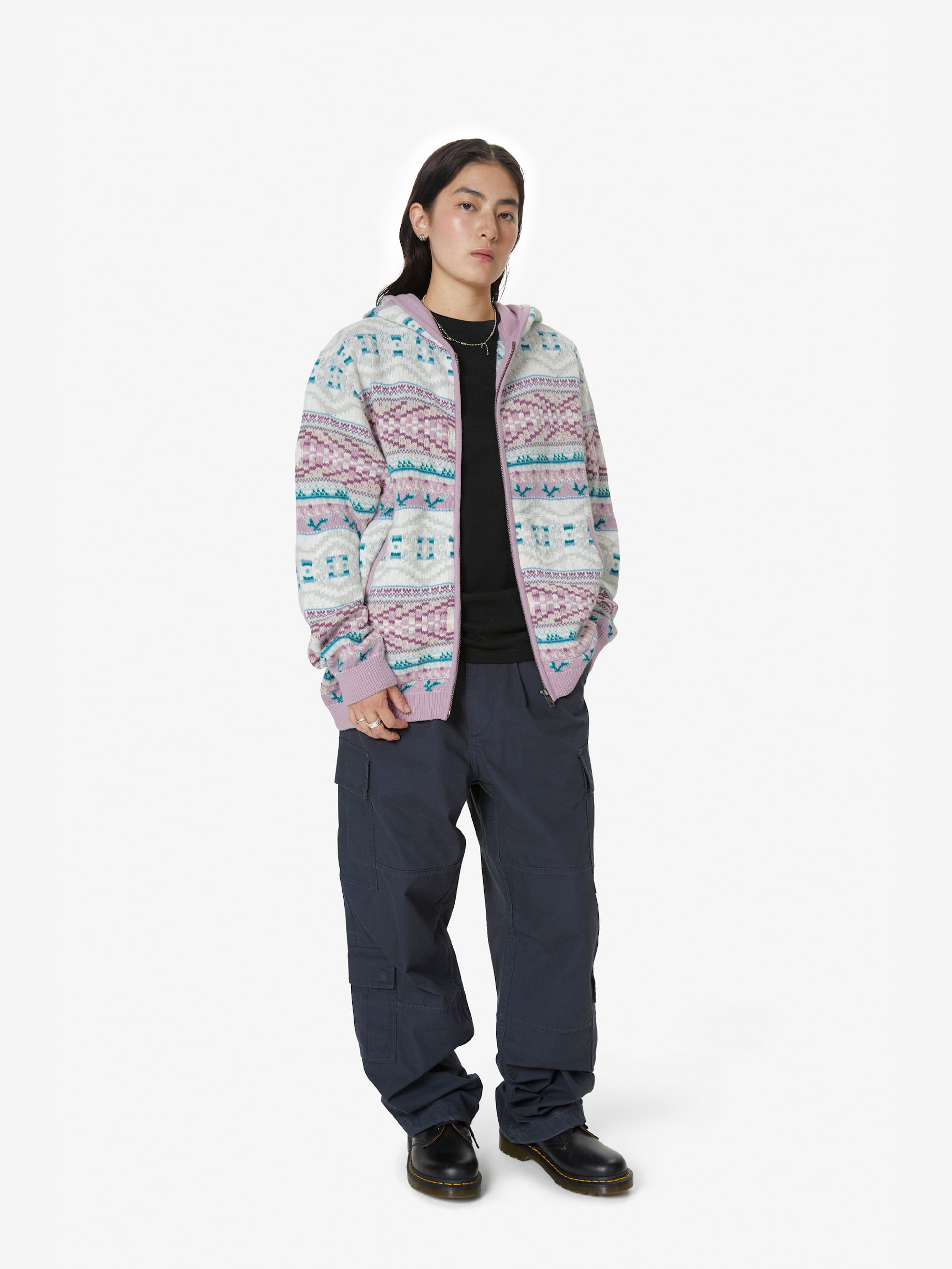 thisisneverthat - Hooded Zip Up Sweater (Pink) product image 7 | TRAB K-Fashion Australia