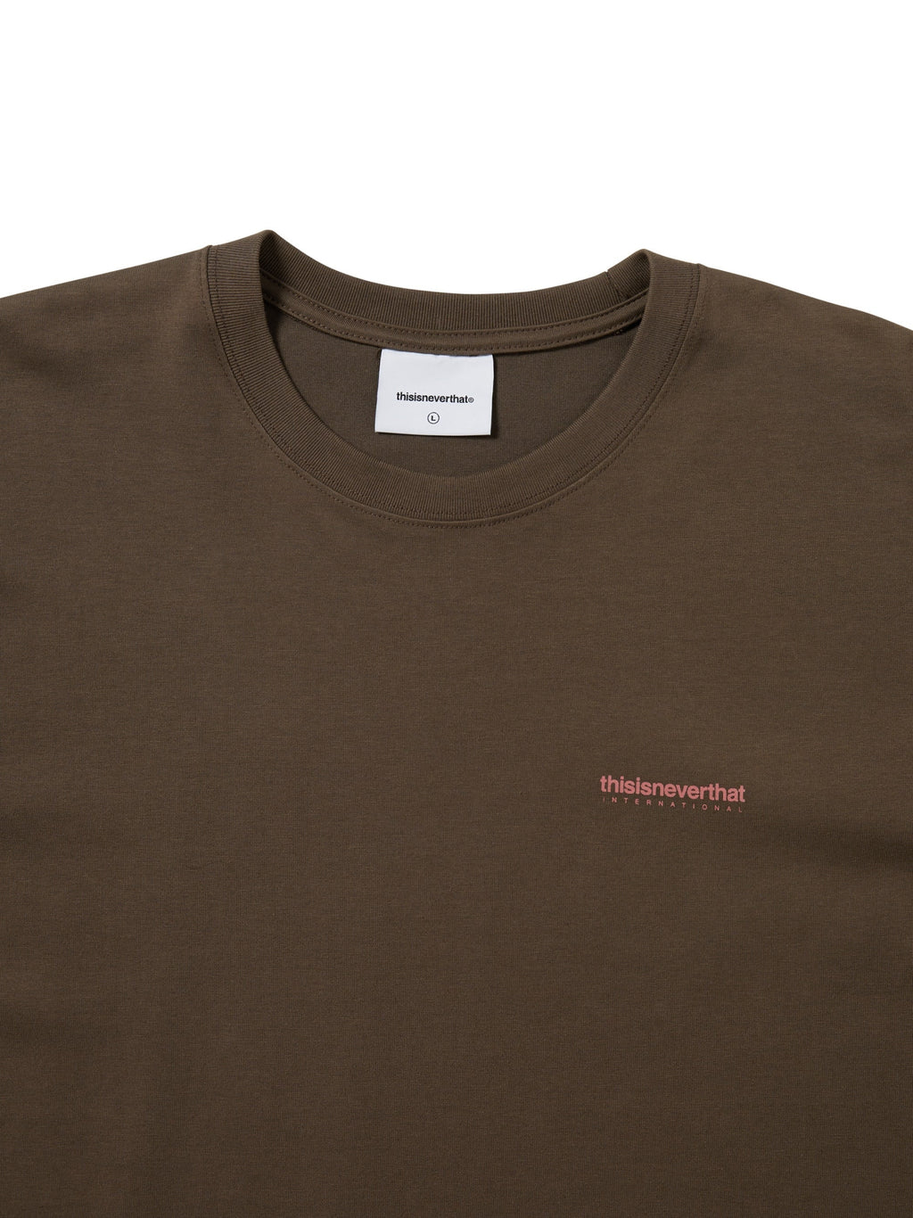 thisisneverthat - INTL. Logo Tee (Brown) product image 3 | TRAB K-Fashion Australia
