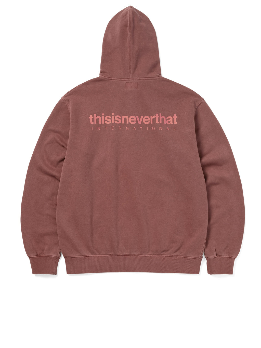 thisisneverthat - INTL. Logo Zip Up Hoodie (Heather Rose) product image 3 | TRAB K-Fashion Australia