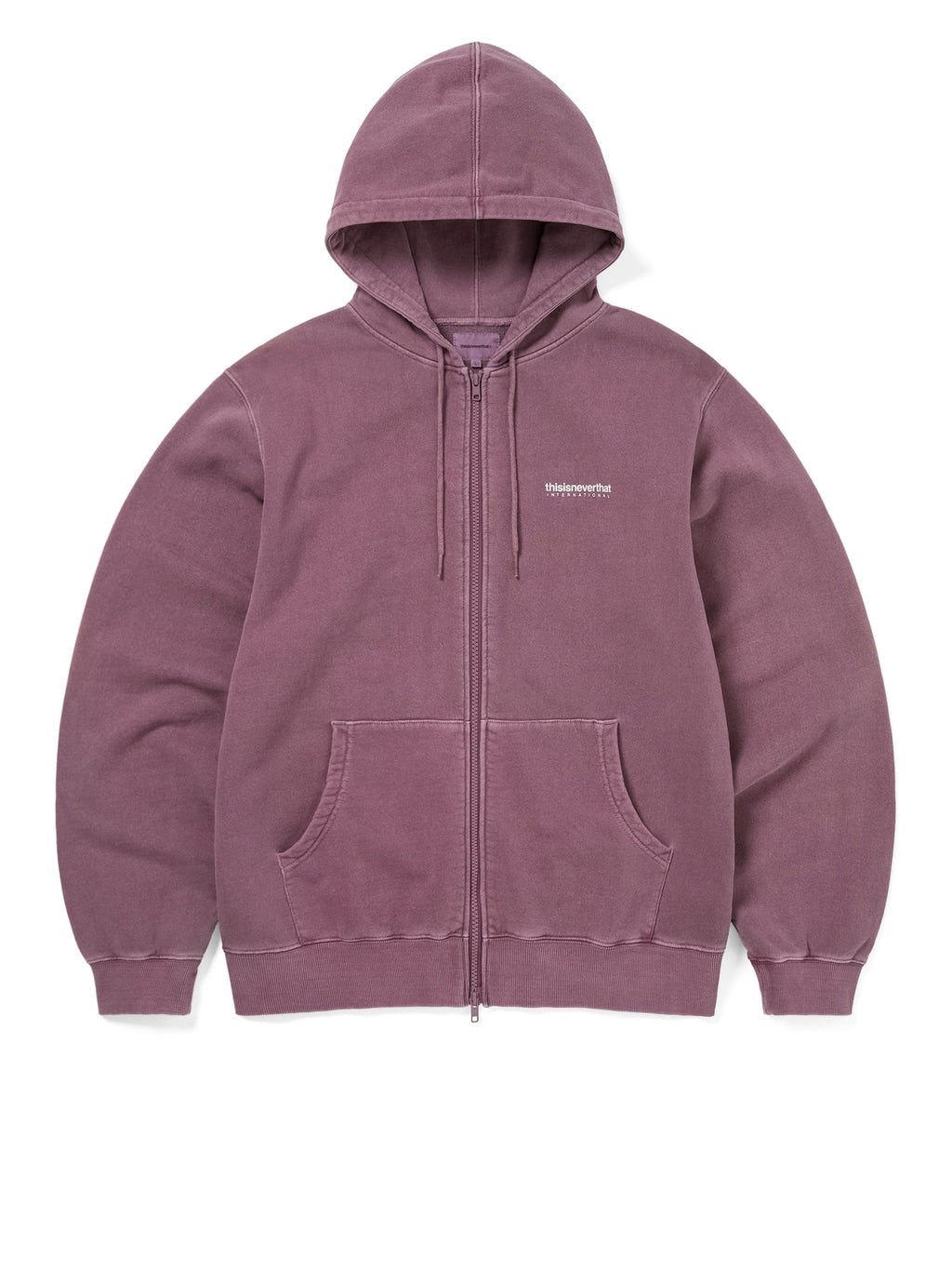 thisisneverthat - INTL. Logo Zip Up Hoodie (Fuchsia) product image 1 | TRAB K-Fashion Australia