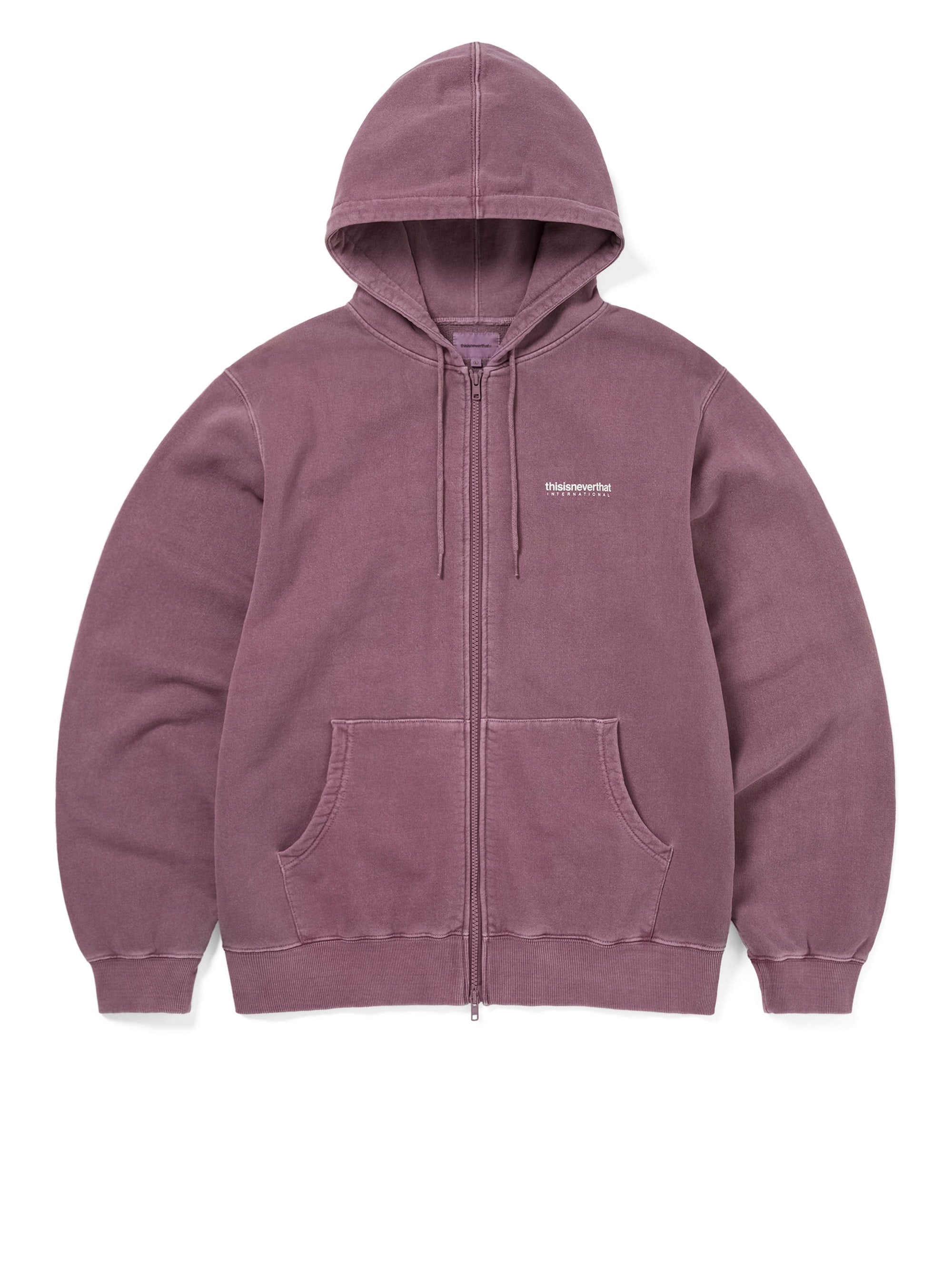 thisisneverthat - INTL. Logo Zip Up Hoodie (Fuchsia) product image 1 | TRAB K-Fashion Australia
