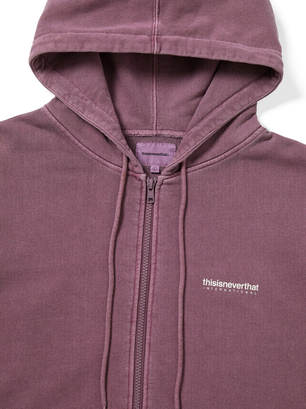 thisisneverthat - INTL. Logo Zip Up Hoodie (Fuchsia) product image 2 | TRAB K-Fashion Australia