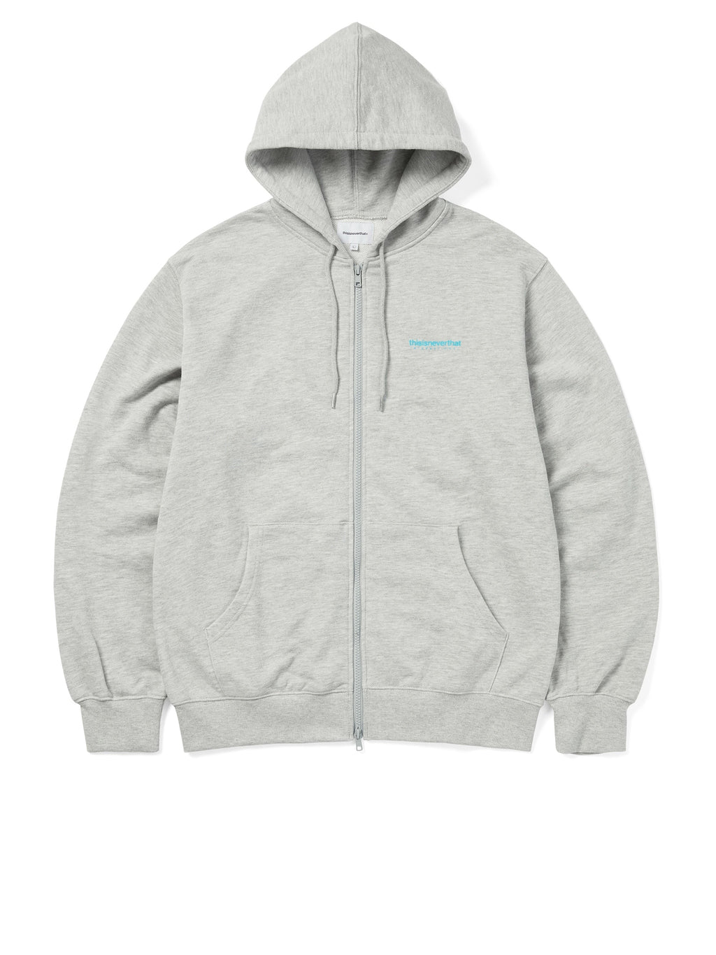 thisisneverthat - INTL. Logo Zip Up Hoodie (Heather Grey) product image 1 | TRAB K-Fashion Australia