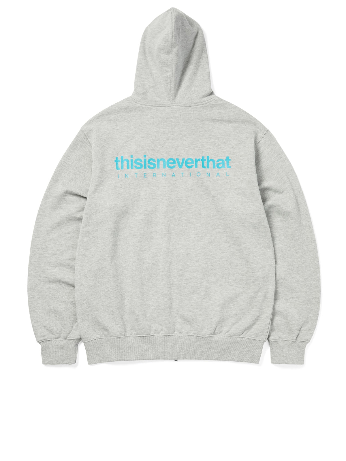 thisisneverthat - INTL. Logo Zip Up Hoodie (Heather Grey) product image 3 | TRAB K-Fashion Australia