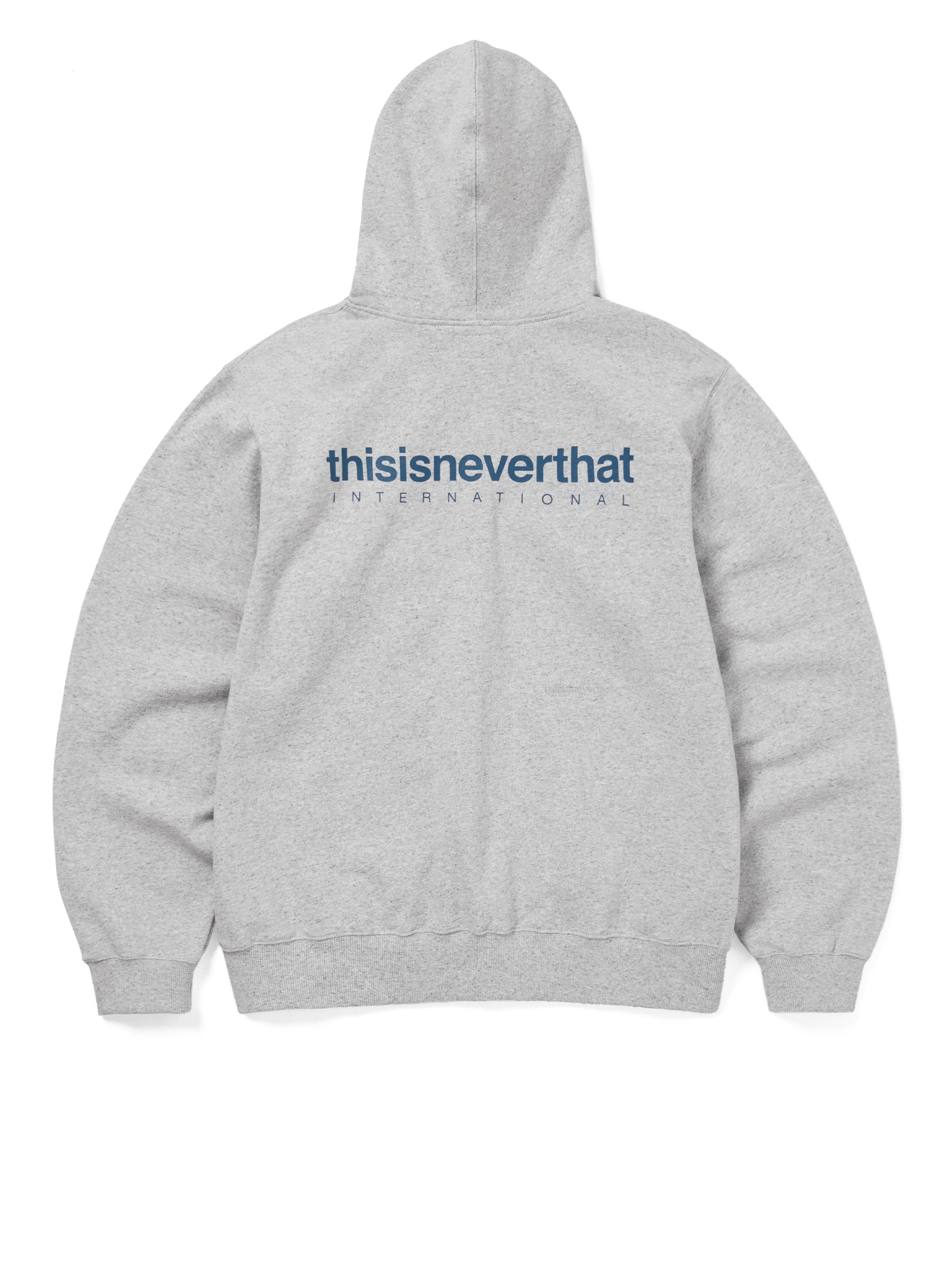 thisisneverthat - INTL. Logo Zip Up Hoodie (Grey) product image 3 | TRAB K-Fashion Australia