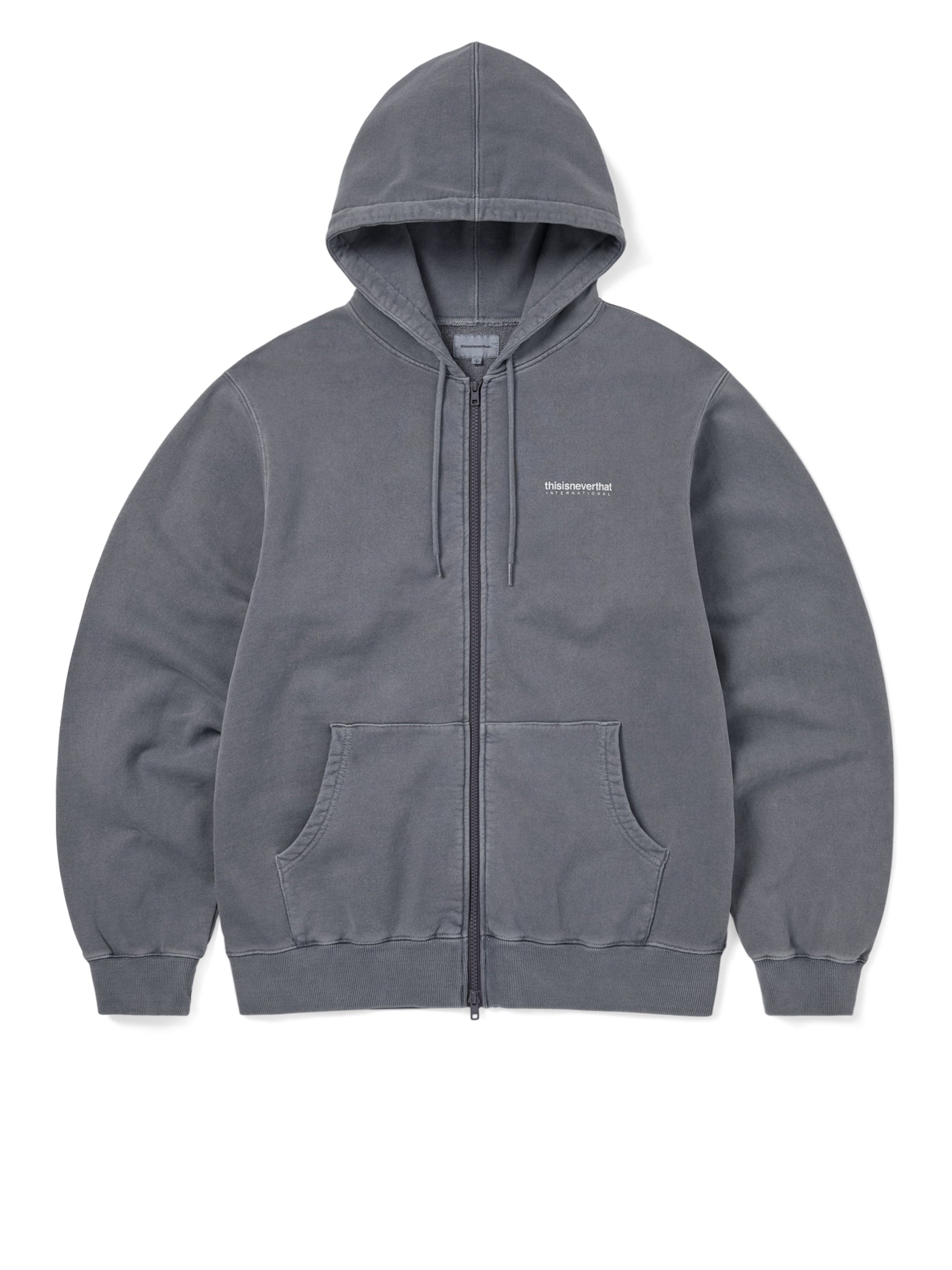 thisisneverthat - INTL. Logo Zip Up Hoodie (Ink) product image 1 | TRAB K-Fashion Australia