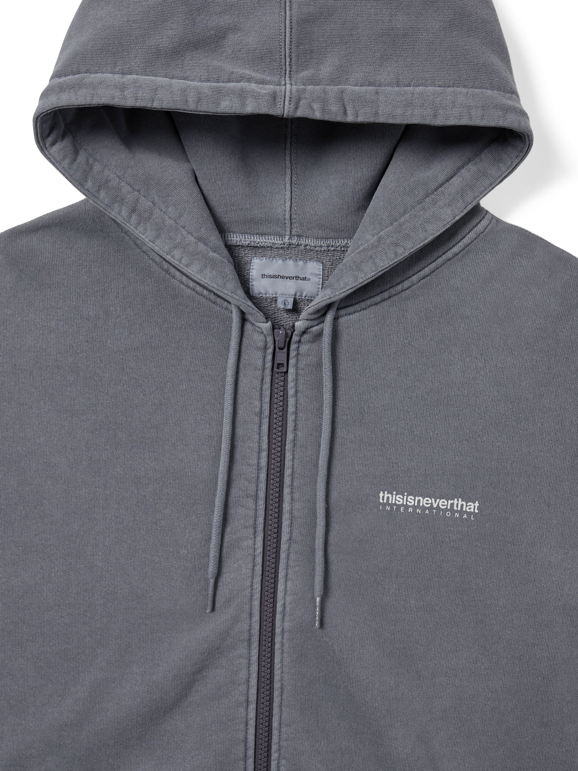 thisisneverthat - INTL. Logo Zip Up Hoodie (Ink) product image 2 | TRAB K-Fashion Australia