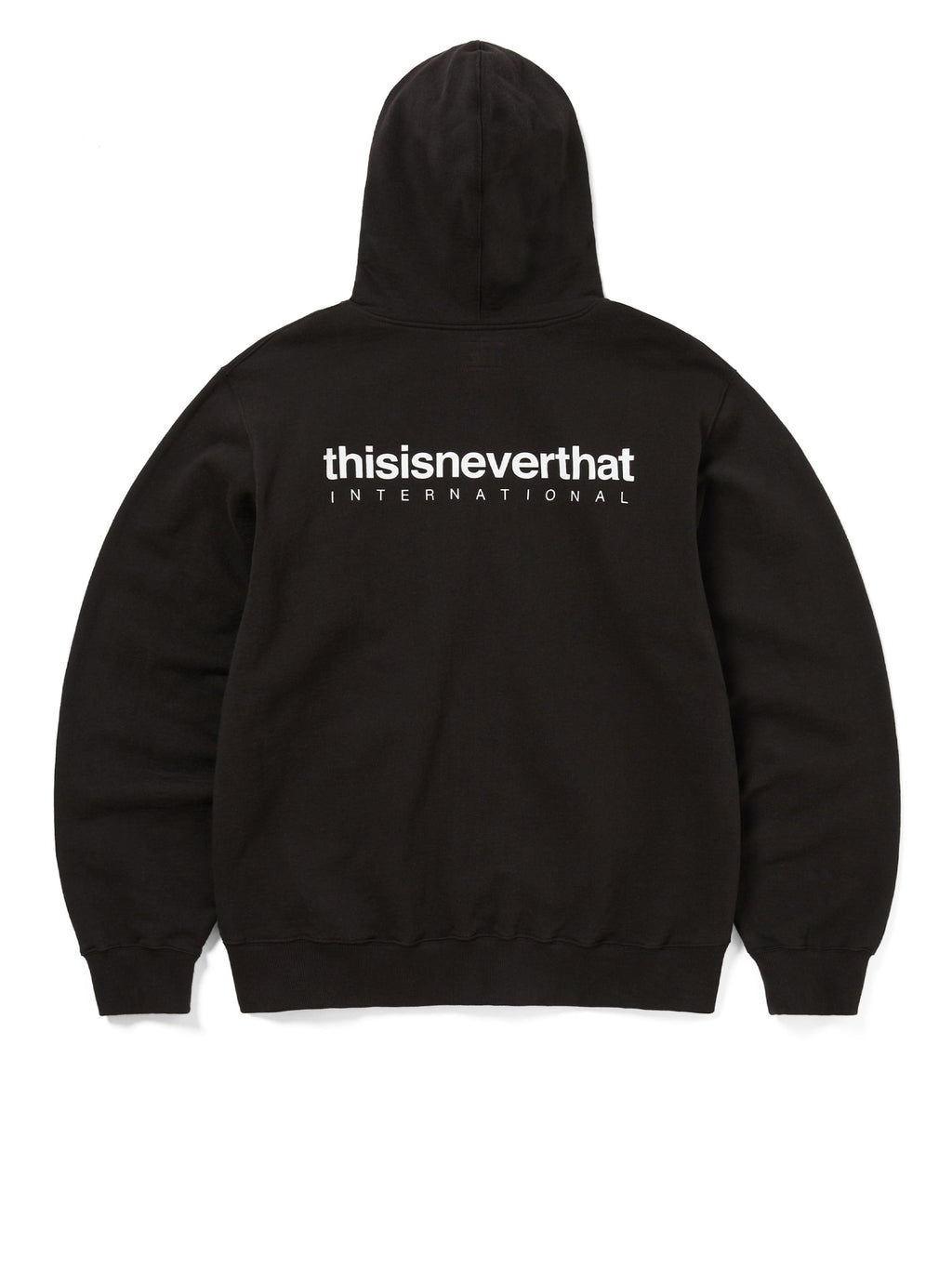 thisisneverthat - INTL. Logo Zip Up Hoodie (Off Black) product image 3 | TRAB K-Fashion Australia
