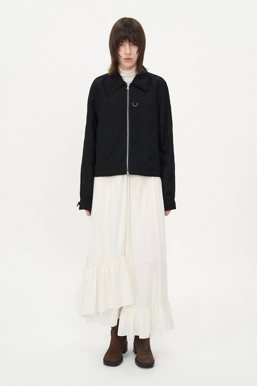 Insilence - Minimal Strap Jacket (Black) product image 1 | TRAB K-Fashion Australia