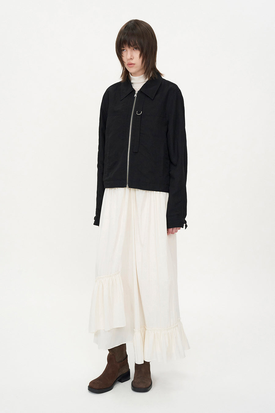 Insilence - Minimal Strap Jacket (Black) product image 2 | TRAB K-Fashion Australia