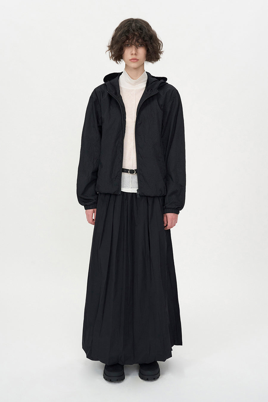 Insilence - Crease Volume Jumper (Black) product image 1 | TRAB K-Fashion Australia