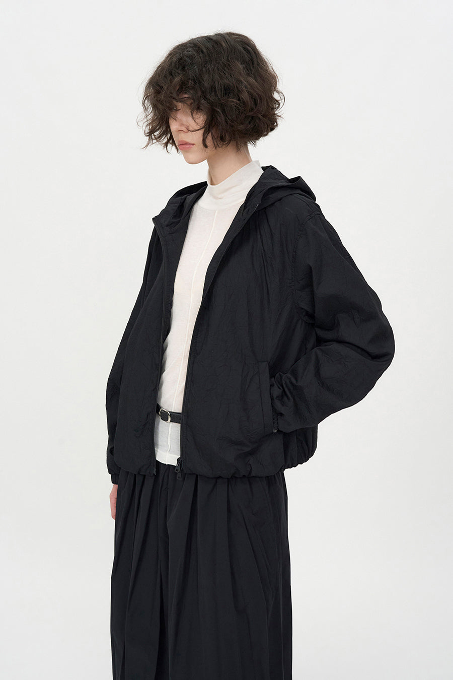 Insilence - Crease Volume Jumper (Black) product image 2 | TRAB K-Fashion Australia