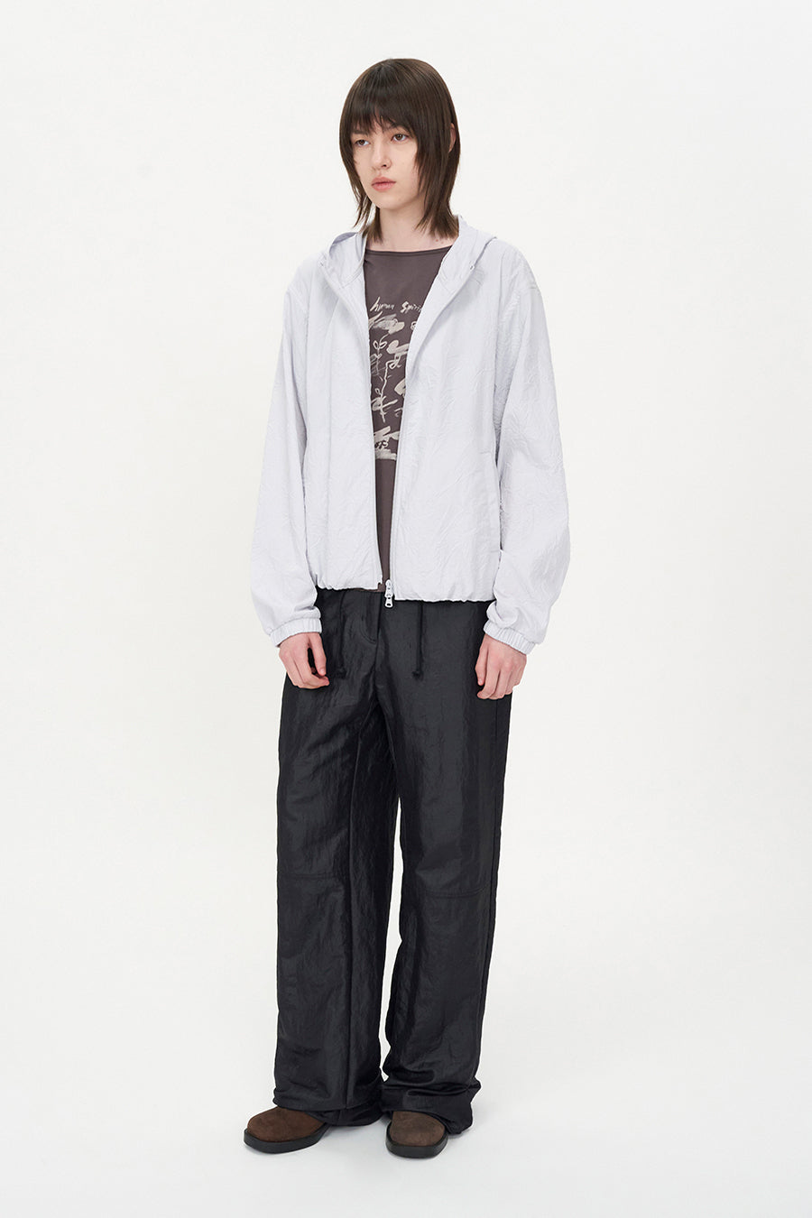 Insilence - Crease Volume Jumper (Ice Grey) product image 2 | TRAB K-Fashion Australia