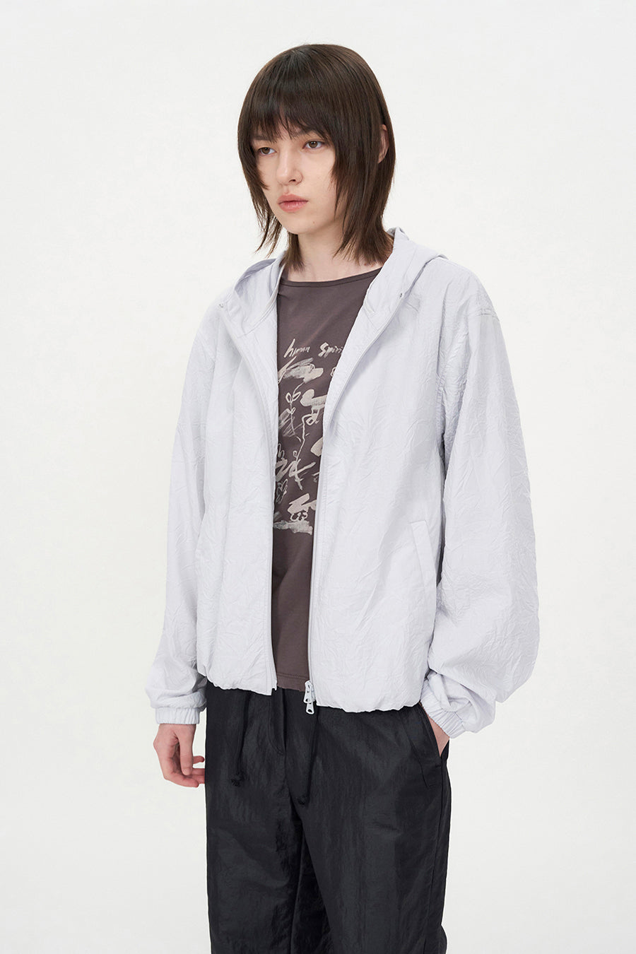 Insilence - Crease Volume Jumper (Ice Grey) product image 4 | TRAB K-Fashion Australia