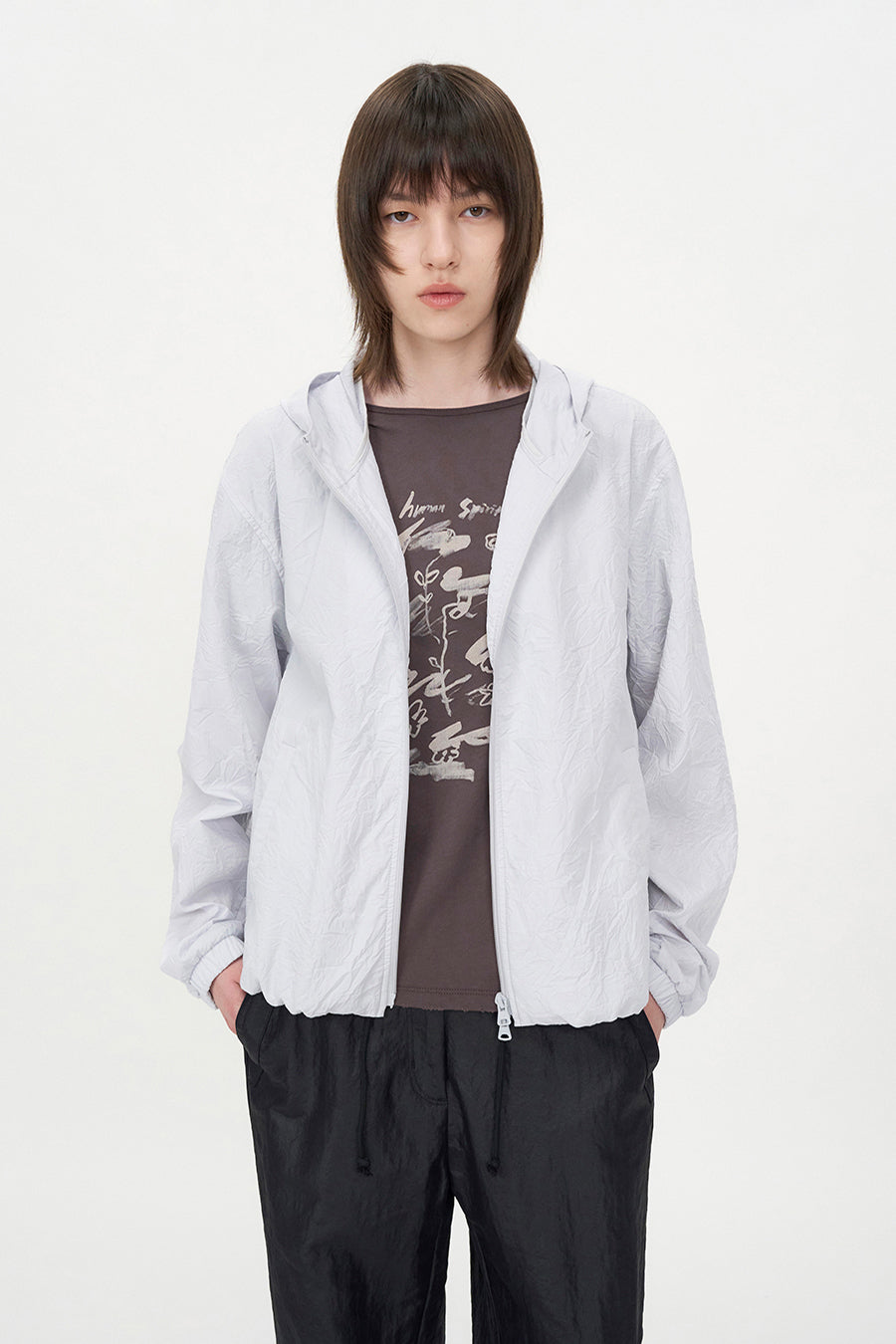 Insilence - Crease Volume Jumper (Ice Grey) product image 5 | TRAB K-Fashion Australia