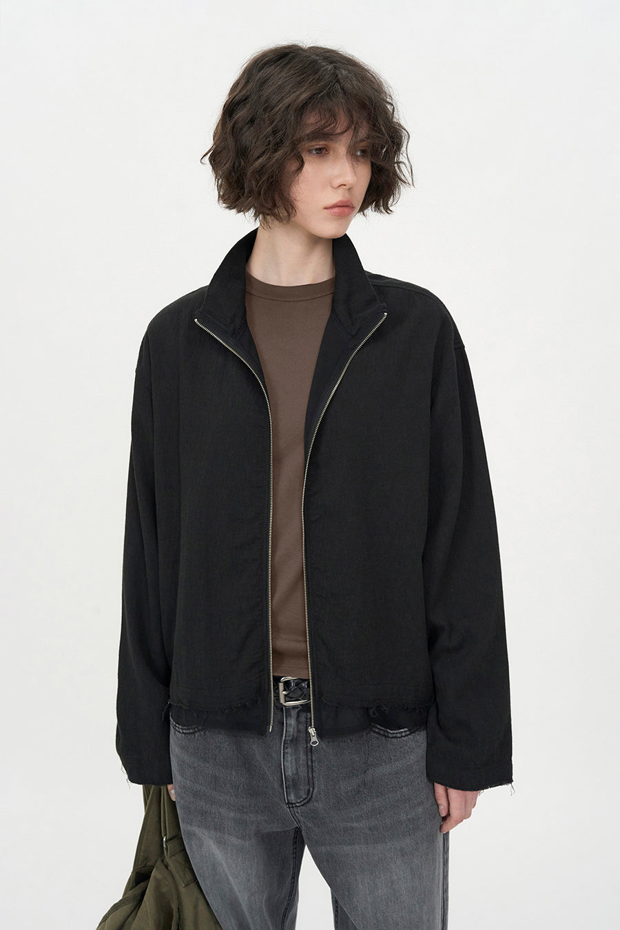 Insilence - Natural Shrunk Jumper (Black) product image 3 | TRAB K-Fashion Australia