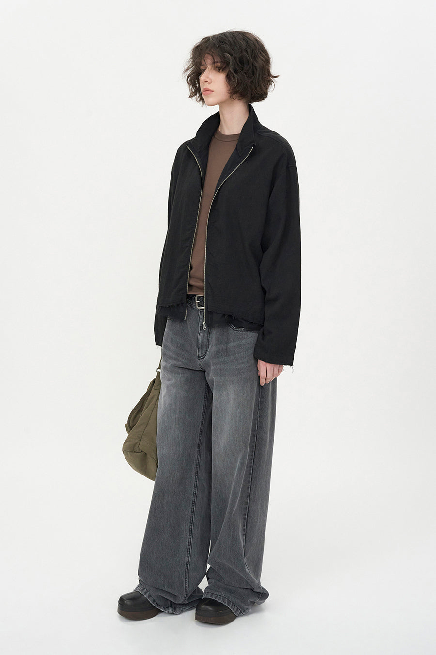 Insilence - Natural Shrunk Jumper (Black) product image 5 | TRAB K-Fashion Australia