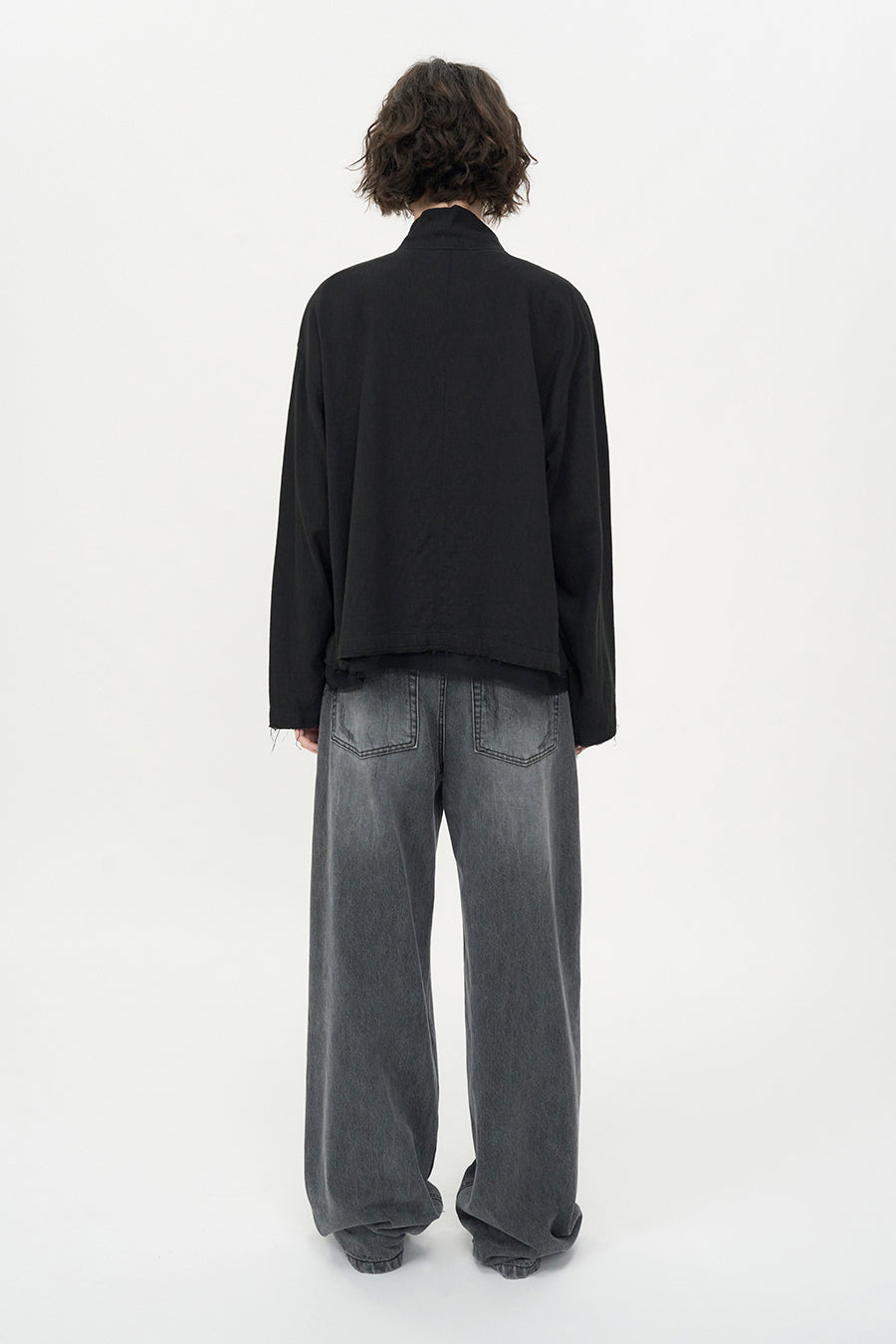Insilence - Natural Shrunk Jumper (Black) product image 6 | TRAB K-Fashion Australia