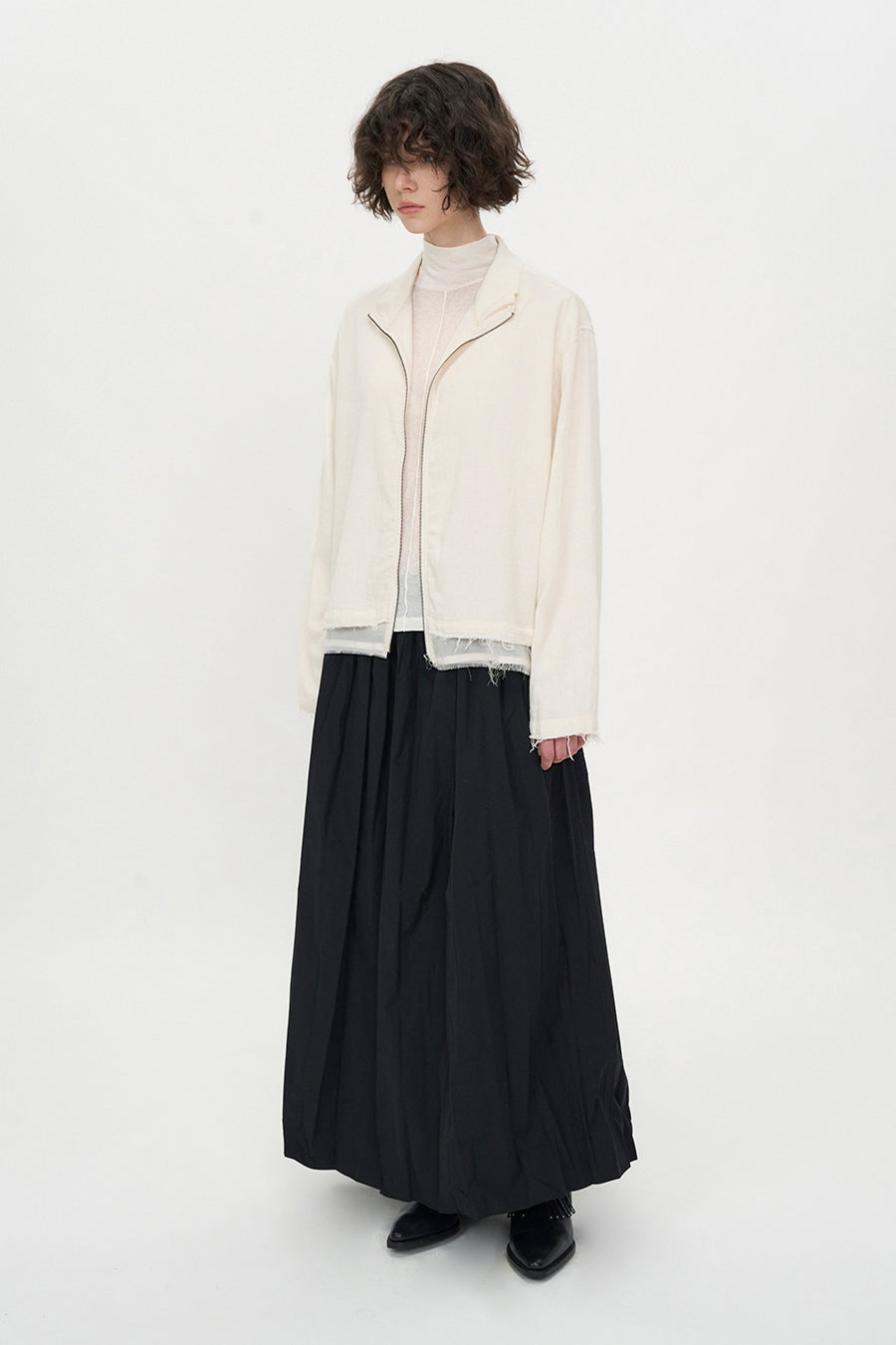 Insilence - Natural Shrunk Jumper (Ivory) product image 1 | TRAB K-Fashion Australia