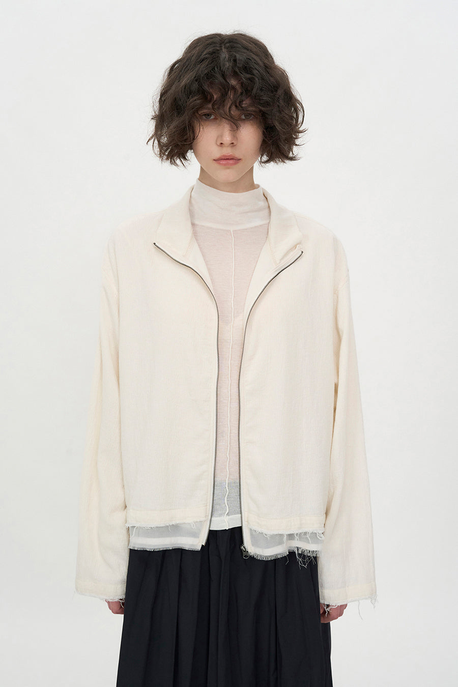 Insilence - Natural Shrunk Jumper (Ivory) product image 2 | TRAB K-Fashion Australia