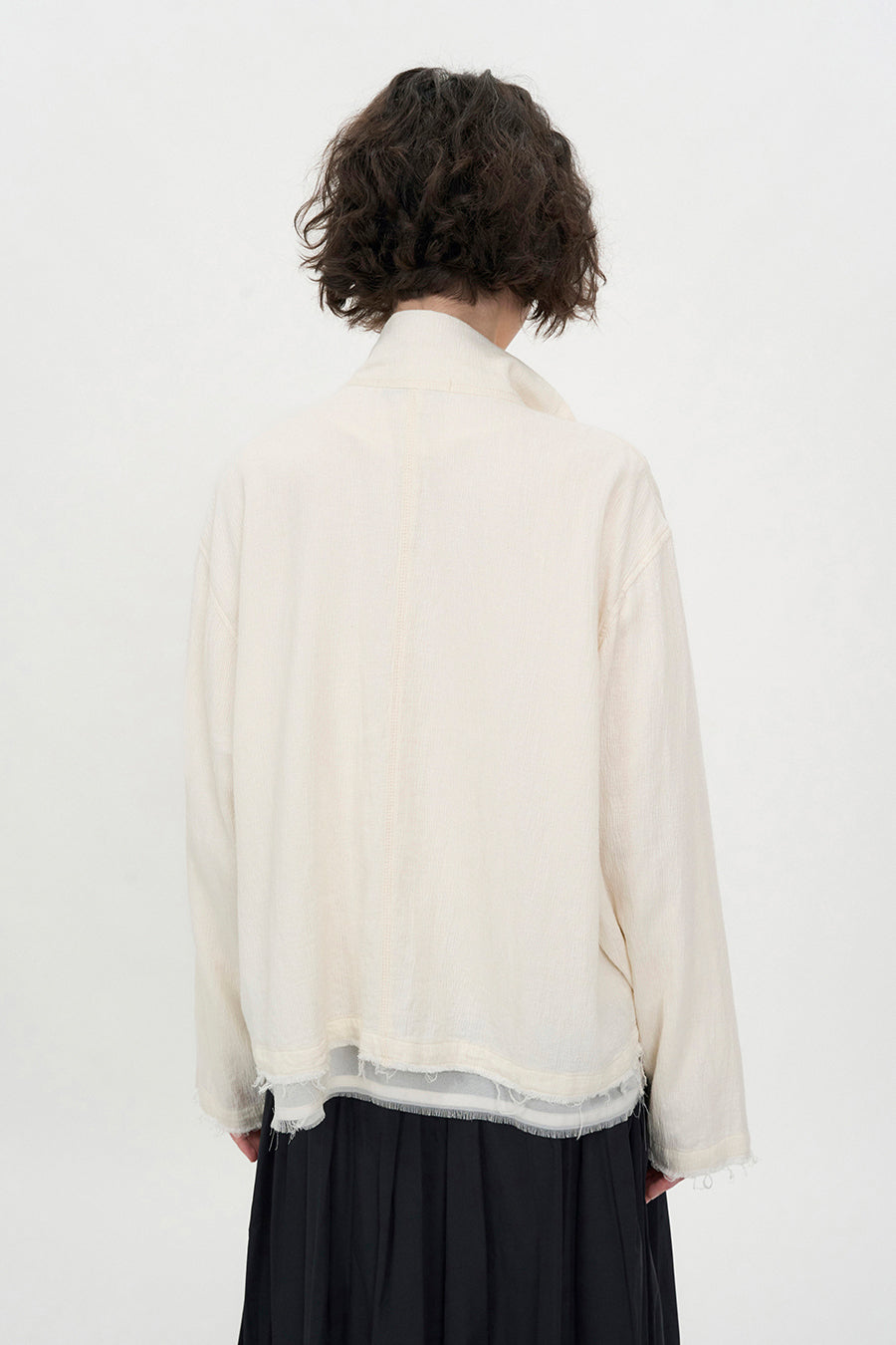 Insilence - Natural Shrunk Jumper (Ivory) product image 4 | TRAB K-Fashion Australia