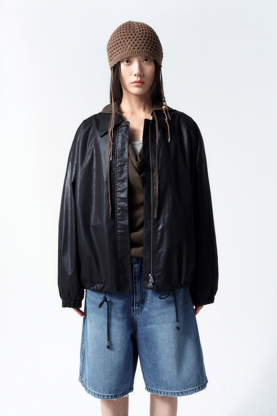 Insilence - Wide Bermuda Denim (Blue) product image 5 | TRAB K-Fashion Australia