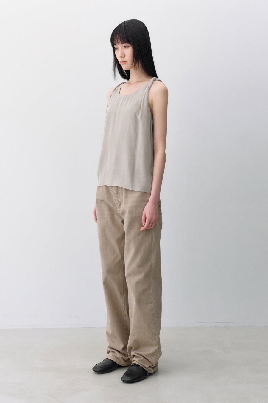 Insilence - Demure Sleeveless Top (Beige) product image 4 | TRAB K-Fashion Australia