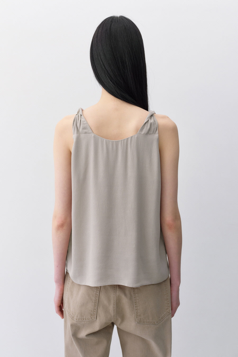 Insilence - Demure Sleeveless Top (Beige) product image 5 | TRAB K-Fashion Australia