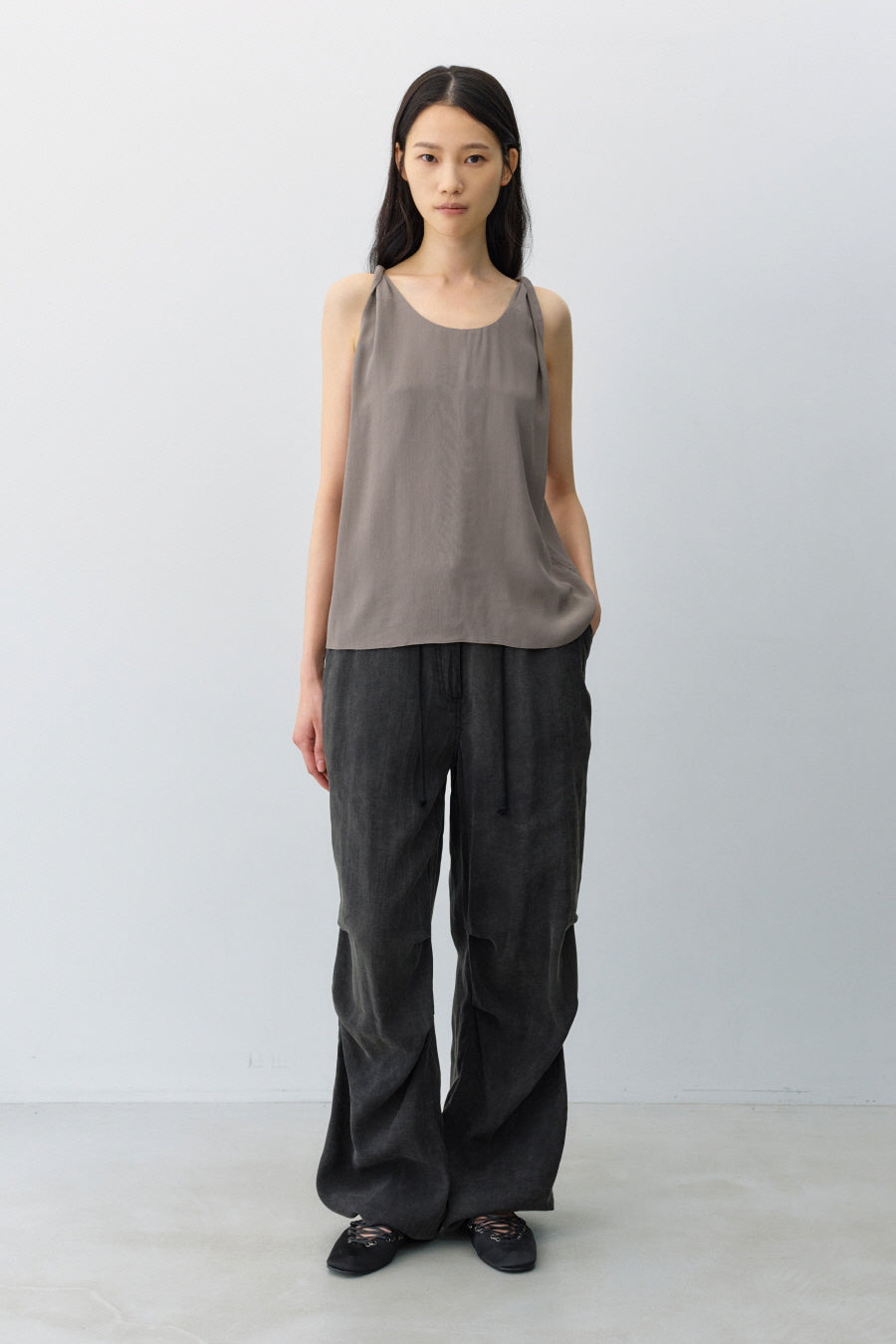 Insilence - Demure Sleeveless Top (Mocha) product image 1 | TRAB K-Fashion Australia
