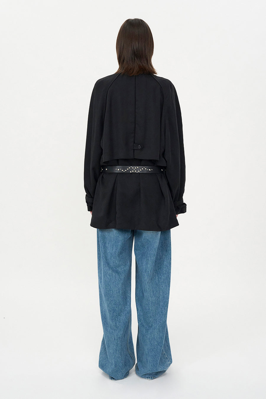 Insilence - Raglan Tencel Casual Jacket (Black) product image 3 | TRAB K-Fashion Australia