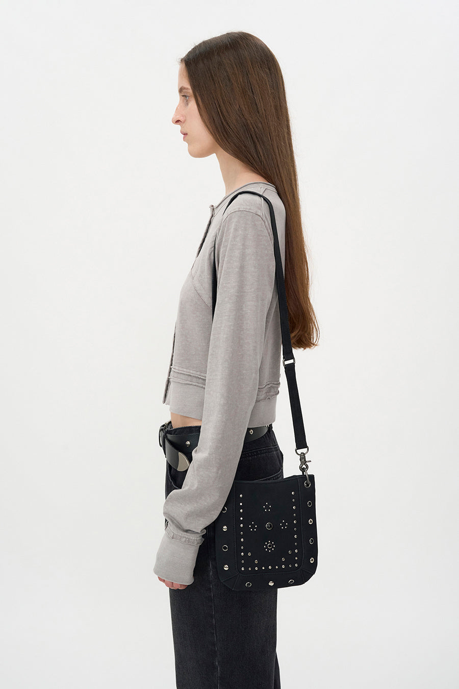 Insilence - Western Stud Mini Bag (Black) product image 1 | TRAB K-Fashion Australia