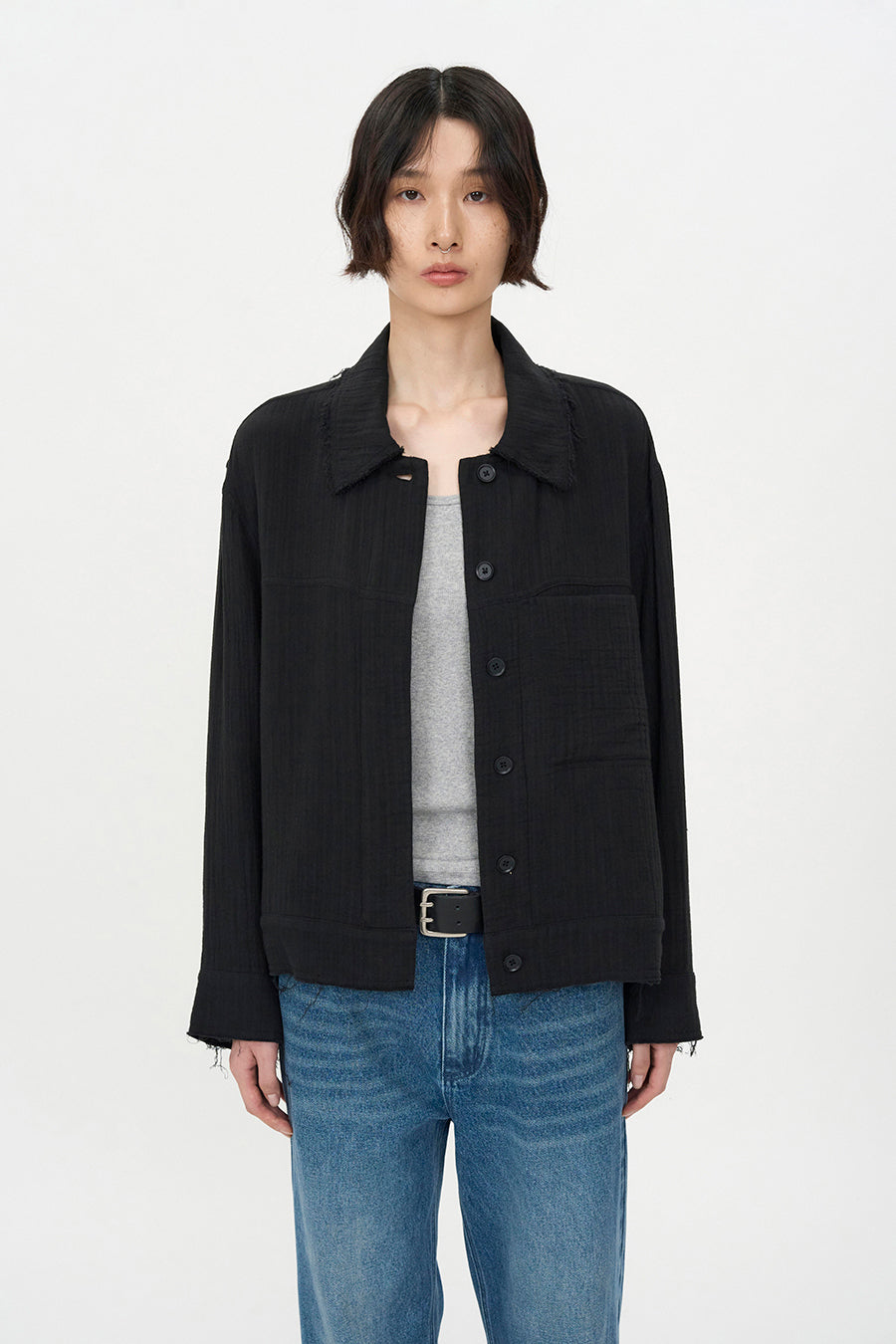 Insilence - Double Pin Leather Belt (Black) product image 7 | TRAB K-Fashion Australia